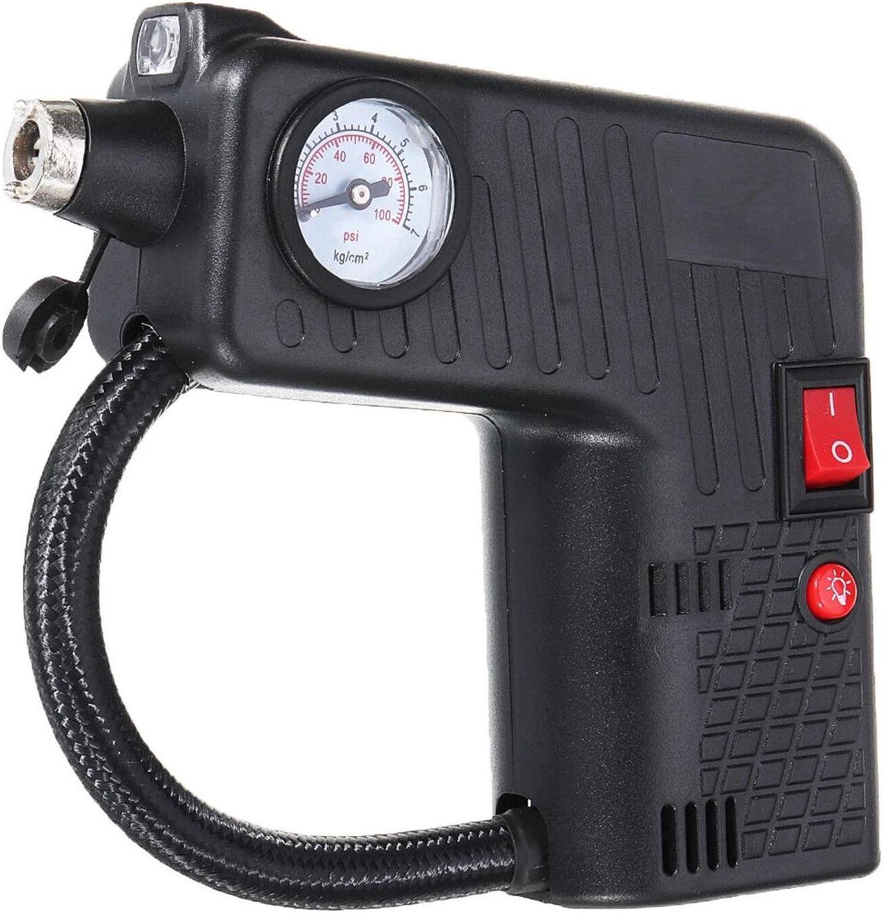 Compressor Tire Inflator Car Pump with Pressure Gauge Handheld I2D4