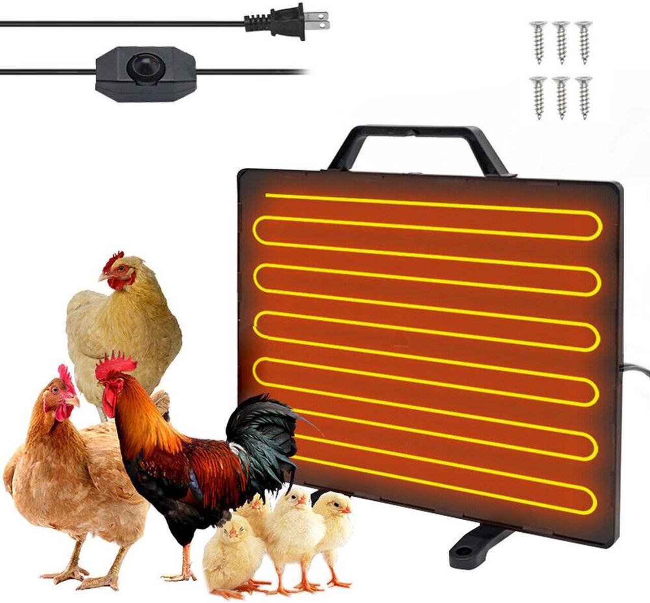 Thermostatic Chicken Coop 160W Poultry Heating Panel 0-99 E3H4