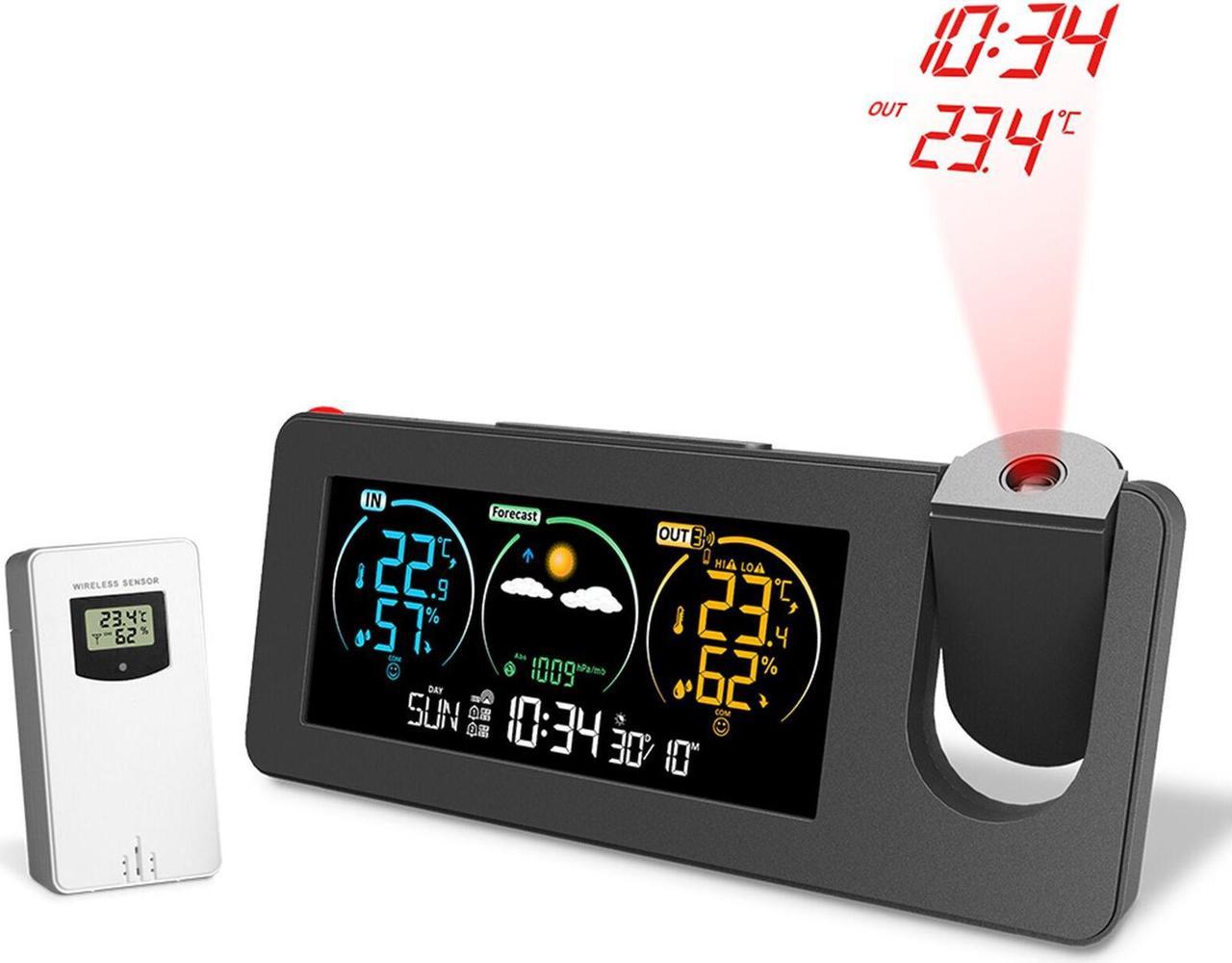 ZX3538 New Electronic Projection Weather Station Weather Forecast I8L2