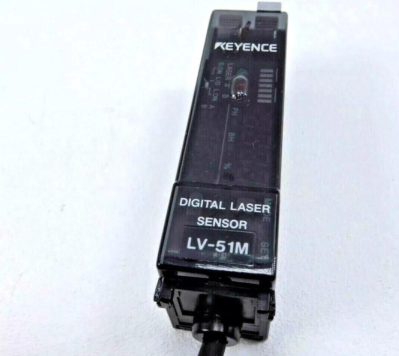 KEYENCE LV-51M Amplifier Unit NPN Digital Laser Sensor NewKD