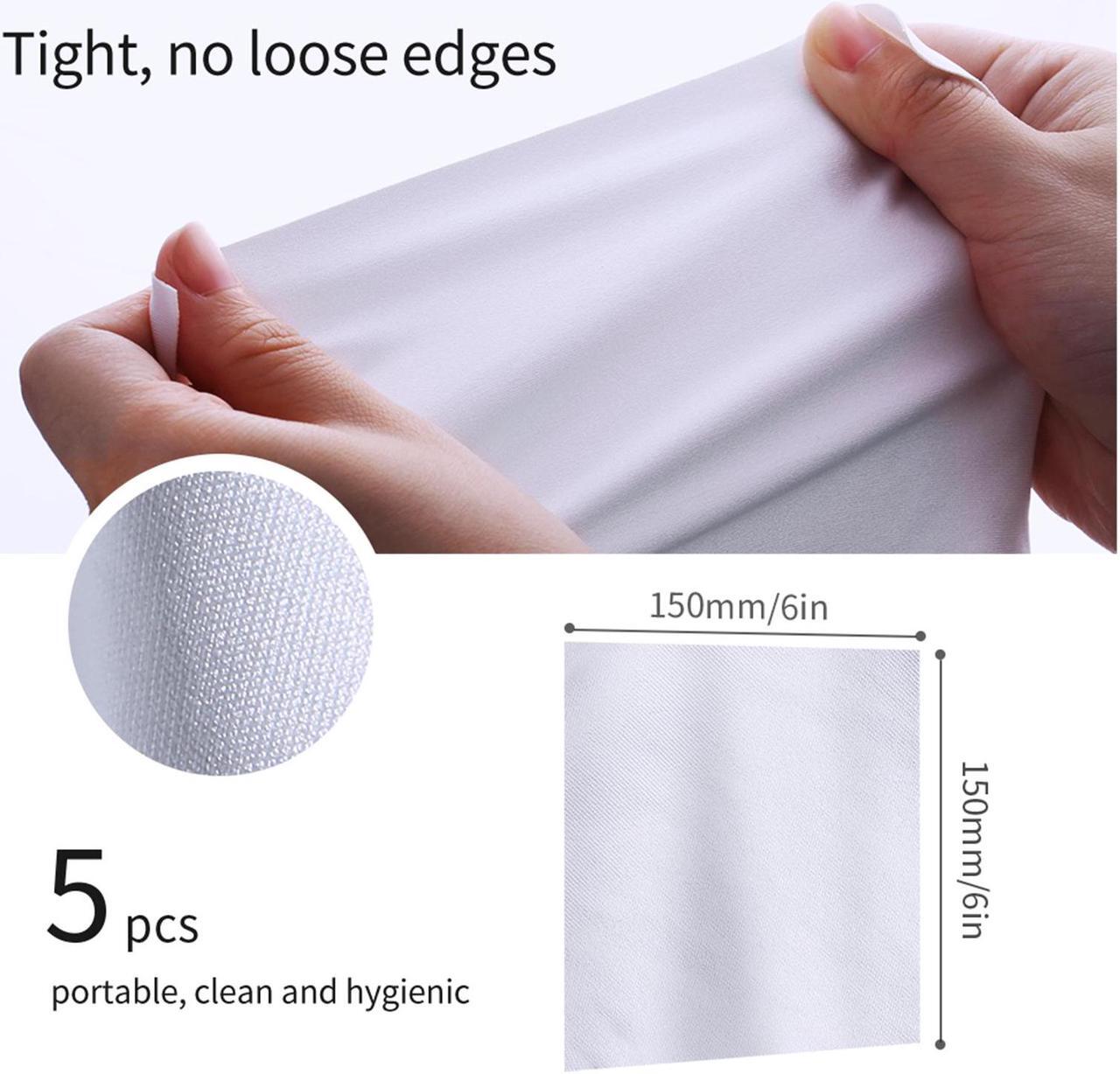 Alt view image 4 of 7 - K&F Concept 5 Pack Microfiber Cleaning Cloths for Electronics, 6x6in Premium Glasses Cleaning Cloths, Lens Cleaner Cloths for TV Screen, Laptop, Computer, Monitor, Tablet, iPhone, iPad