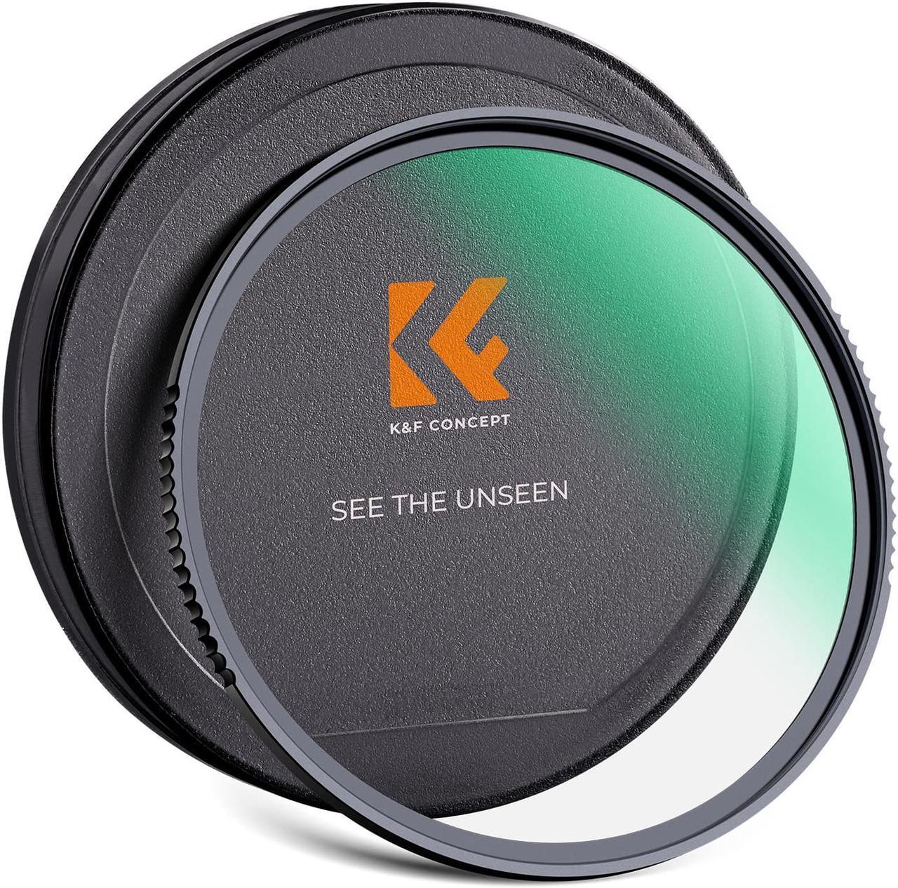 Main image of K&F Concept 58mm MC UV Protection Filter Shockproof Tempered Optical Glass with 28 Multi-Layer Coatings HD/Waterproof/Scratch Resistant for Camera Lens (Nano-X Series)
