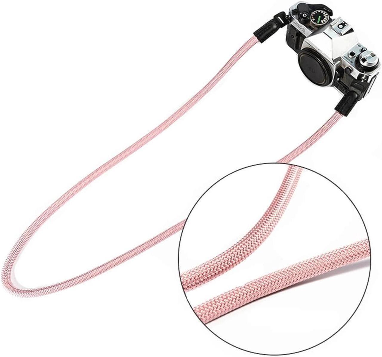 Main image of K&F Concept High Strength Nylon Rope Camera Strap, Camera Rope Strap Shoulder Neck Strap Compatible with Sony A6300 A6500 A6100 A6600 A6400 A6000 RX10 IV X100F(PINK)