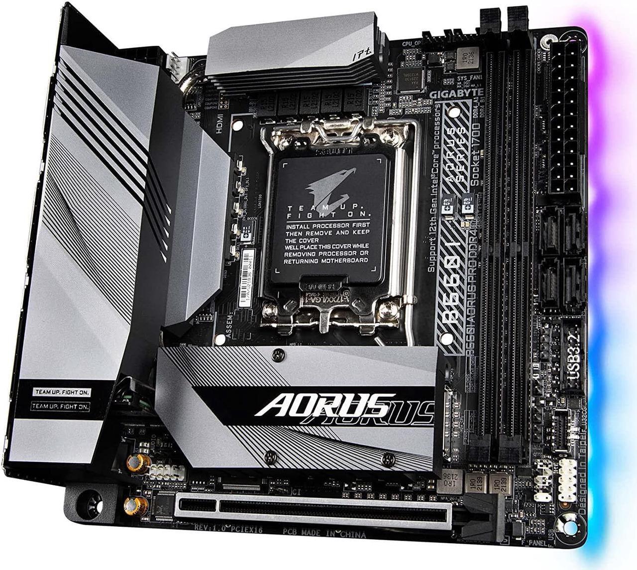 Alt view image 3 of 4 - GIGABYTE B660I AORUS PRO DDR4 Intel LGA 1700 B660 Mini-ITX Desktop Motherboard A