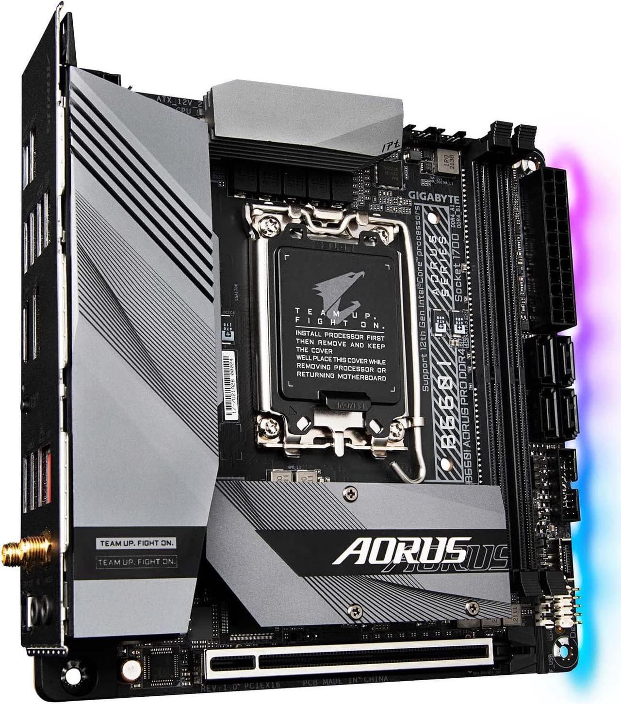 Alt view image 2 of 4 - GIGABYTE B660I AORUS PRO DDR4 Intel LGA 1700 B660 Mini-ITX Desktop Motherboard A