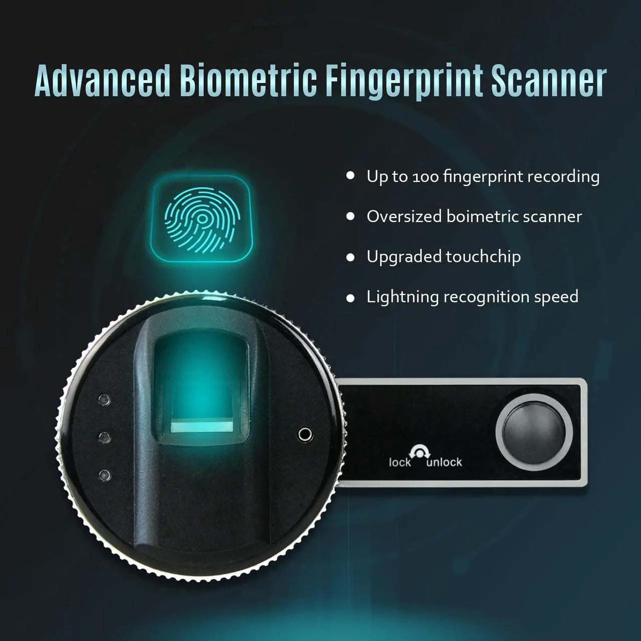 Alt view image 2 of 6 - SEKAM Biometric Fingerprint Safe Box, Security Safe with Fingerprint Access, Personal Safe with Electronic Lock, Safe Box Waterproof Fireproof, Home Safe for Cash Jewelry Important Documents
