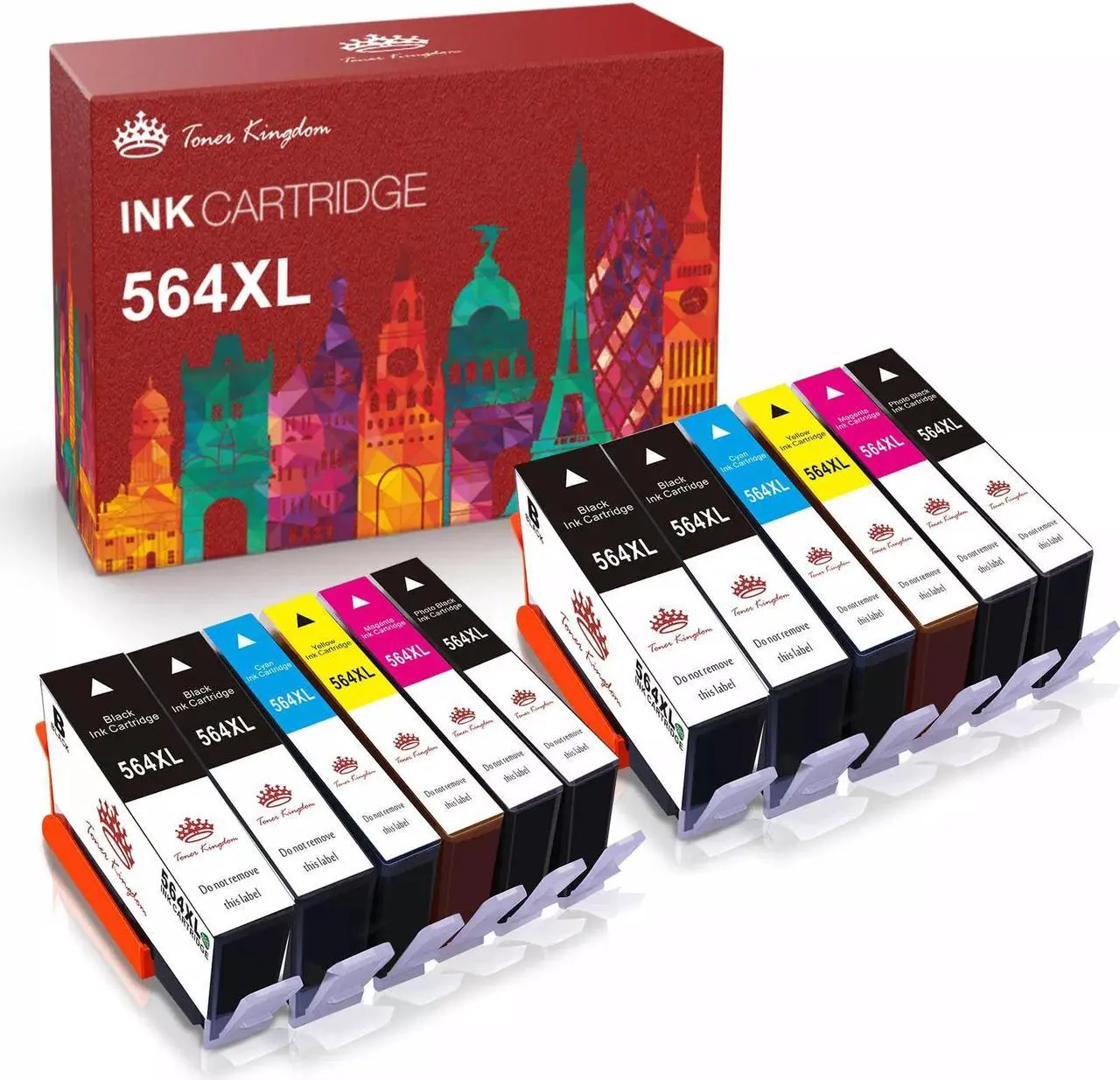 Main image of 12 Ink 564XL Combo Set fits 564 XL Officejet 4622 4620 Deskjet 3070A AIO 3520