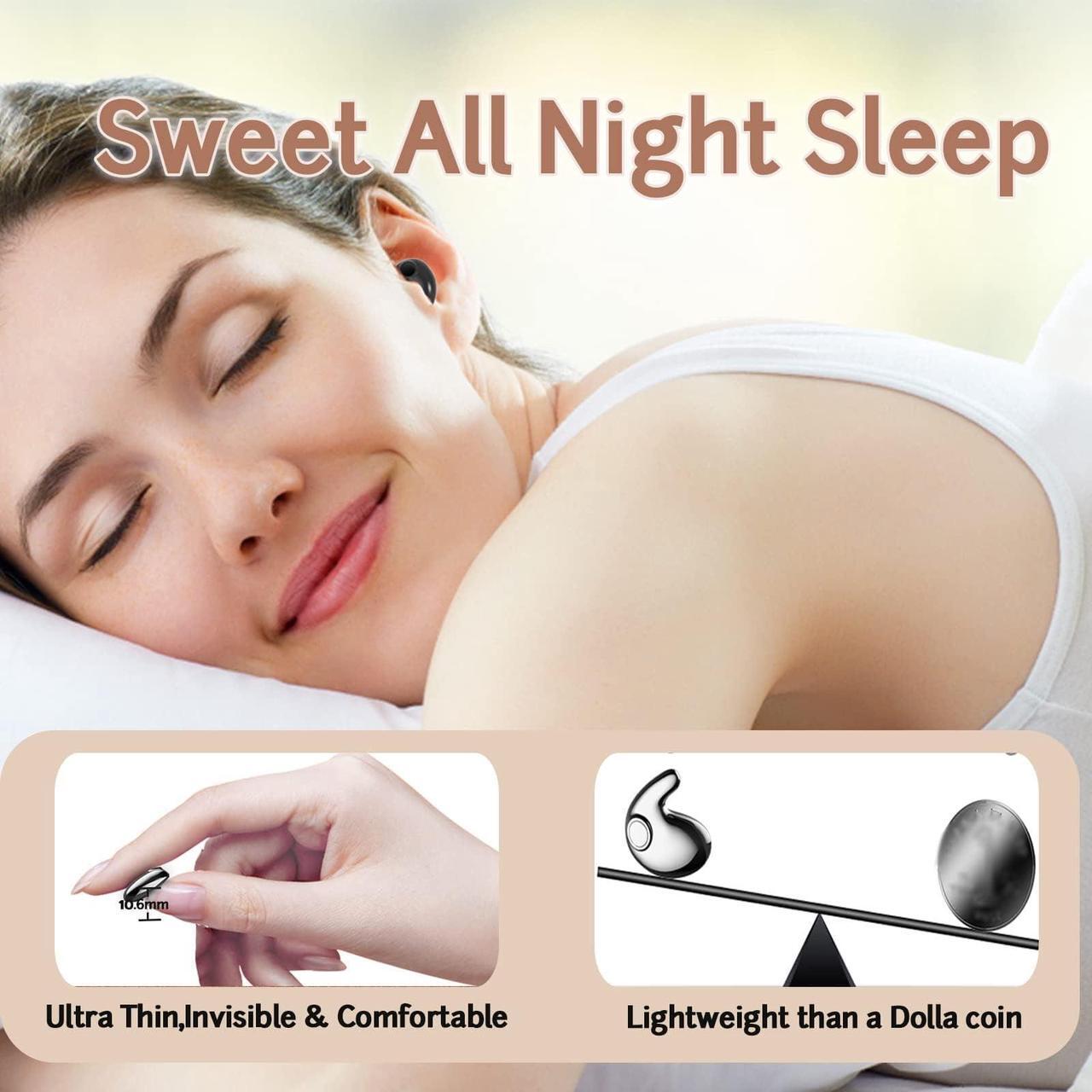Alt view image 3 of 7 - Wireless Invisible Ultra Small Bluetooth Smallest Earbuds For Sleep Smallest Sleep Invisible Earbuds For Side Sleepers Sleeping Small Ears Mini Tiny Earbud Hidden Headphones In Ear Sleeping Earbud