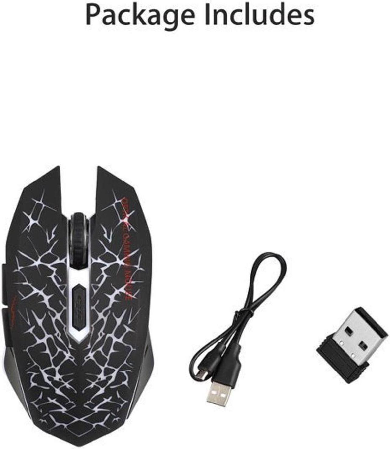 Alt view image 7 of 7 - Wireless USB Optical Gaming Mouse Mice with Nano USB Receiver, for Computer Laptop Gamer(Multi Color Variation)