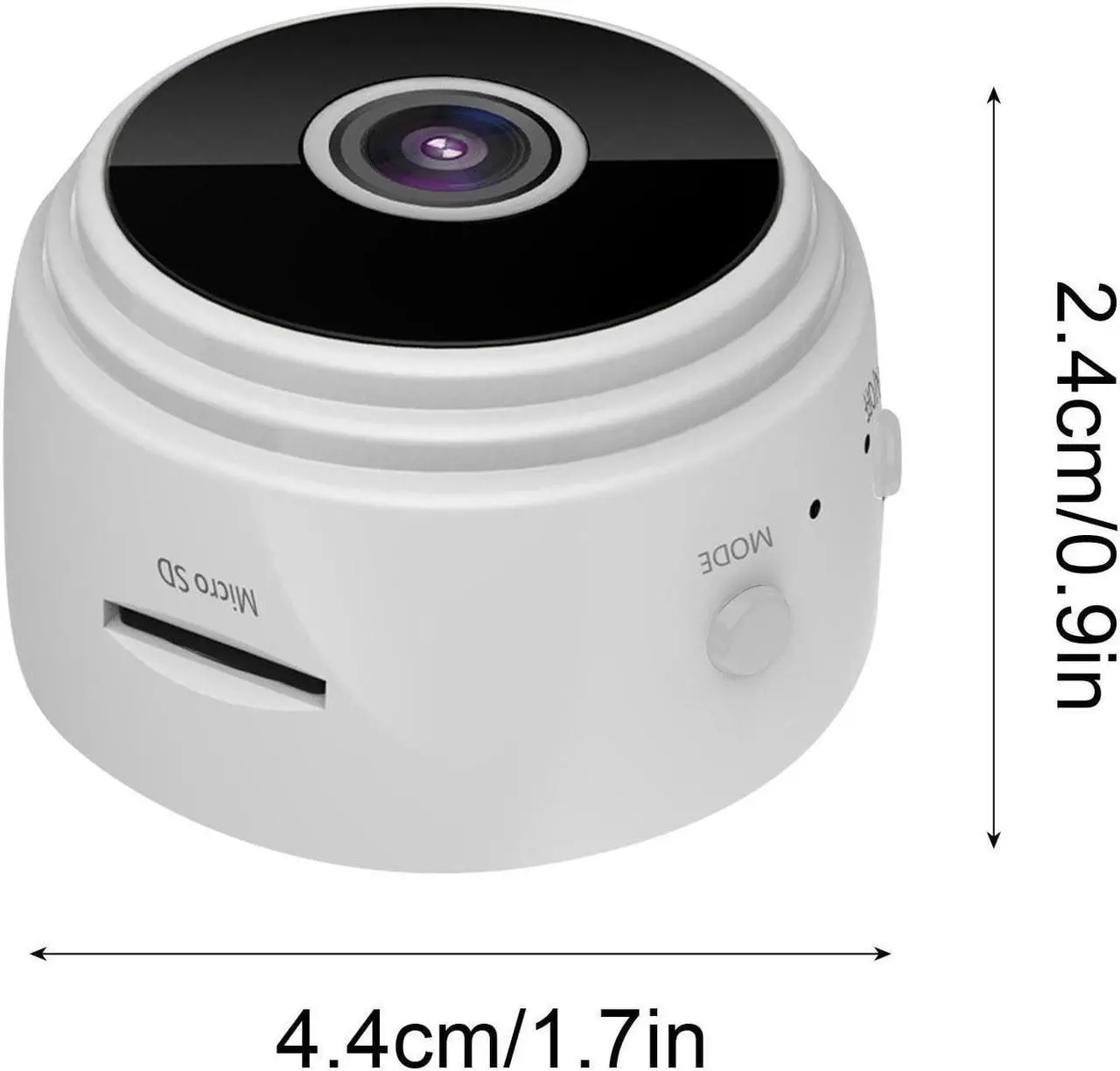 Alt view image 7 of 7 - Mini 1080p HD Wireless Magnetic Security Camera with Sound, Spy Camera Hidden Camera, Nanny Cam with Phone App and Night Vision Motion Detection, for Office and Home Security