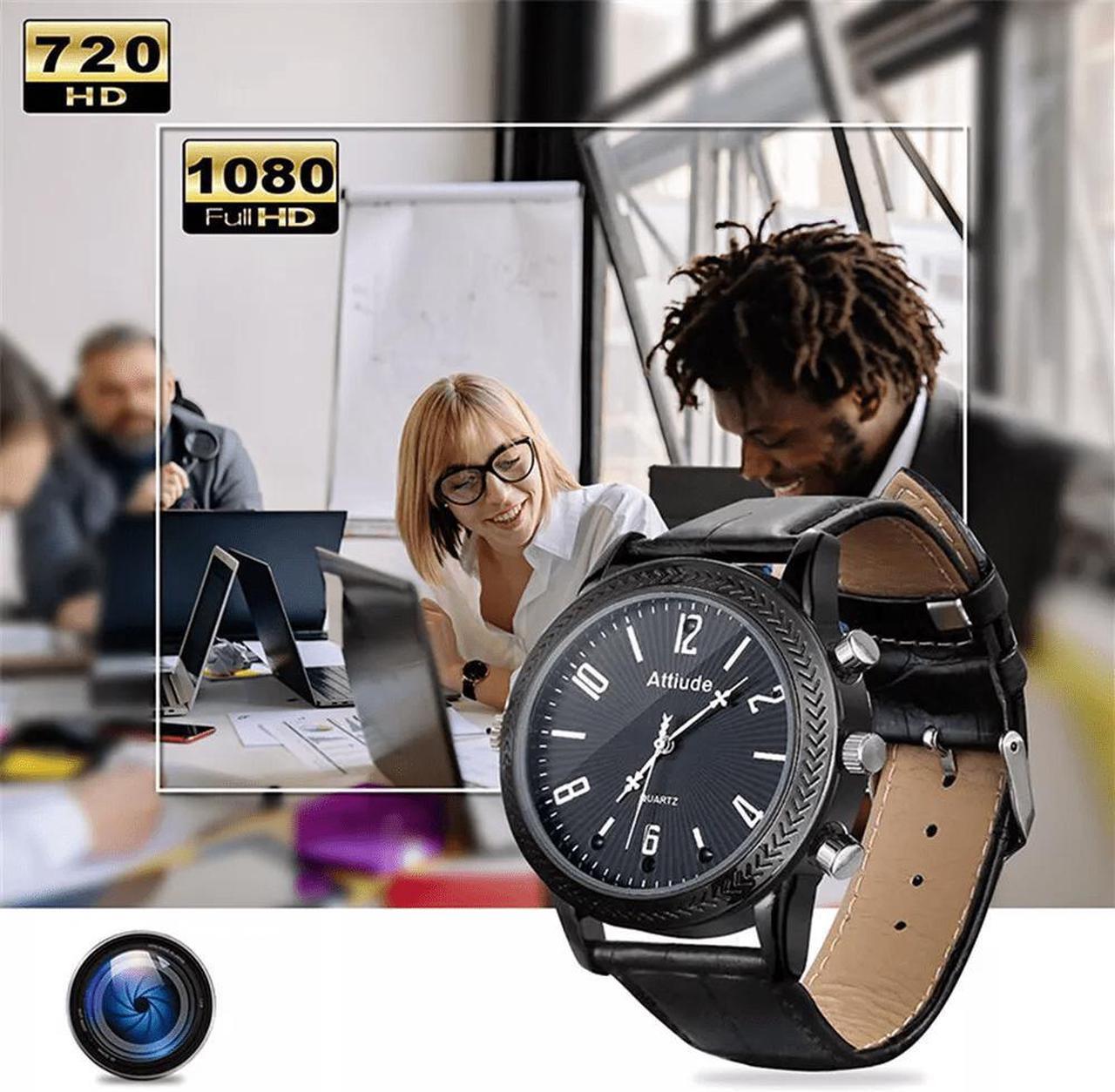 Alt view image 2 of 5 - Watch Camera Mini Camera Portable HD 1080P Secretly Record Wearable Cam 64gb