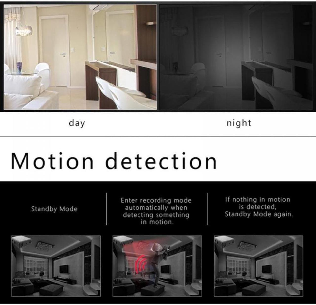Alt view image 7 of 7 - Mini Camera Smallest 1080P HD Camcorder Infrared Night Vision Micro Cam Motion Detection DV DVR Security Camera Without WiFi