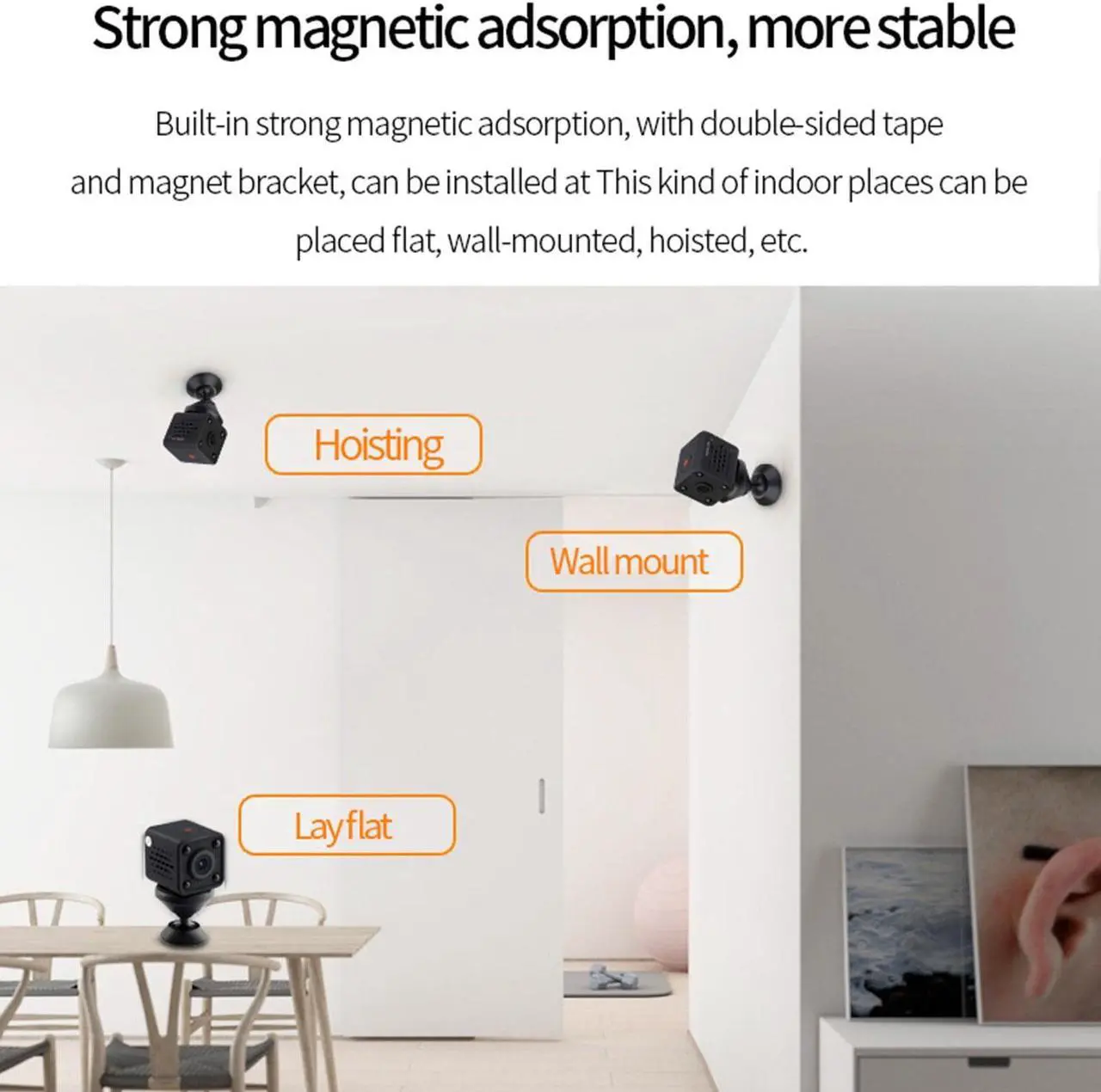 Alt view image 4 of 7 - Mini Hidden Camera HD 1080P Motion Detection Small Video Camera Night Monitoring Camera