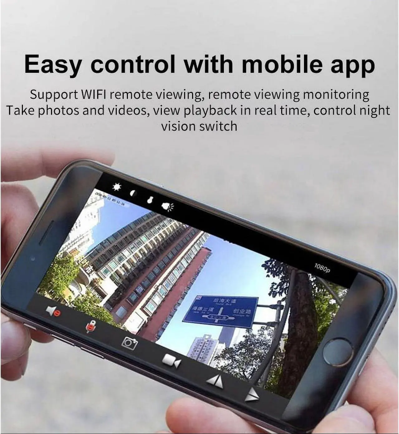 Alt view image 3 of 7 - Mini Camera with Audio,Wireless WiFi Hidden Mini Camera 1080P HD Home Security Cams with Cell Phone App(iOS/Android),Portable Tiny Nanny Cam with IR Night Vision,Car Surveillance Camera