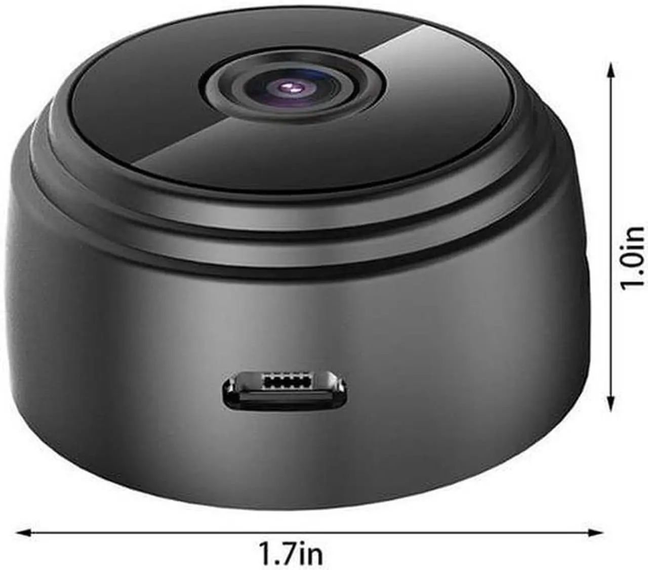 Alt view image 7 of 7 - 2PCS WiFi Mini Camera Network Wireless IP Camera 1080P with Motion Detection Night Vision Cameras, Nanny Baby Pet Cam for iPhone / Android