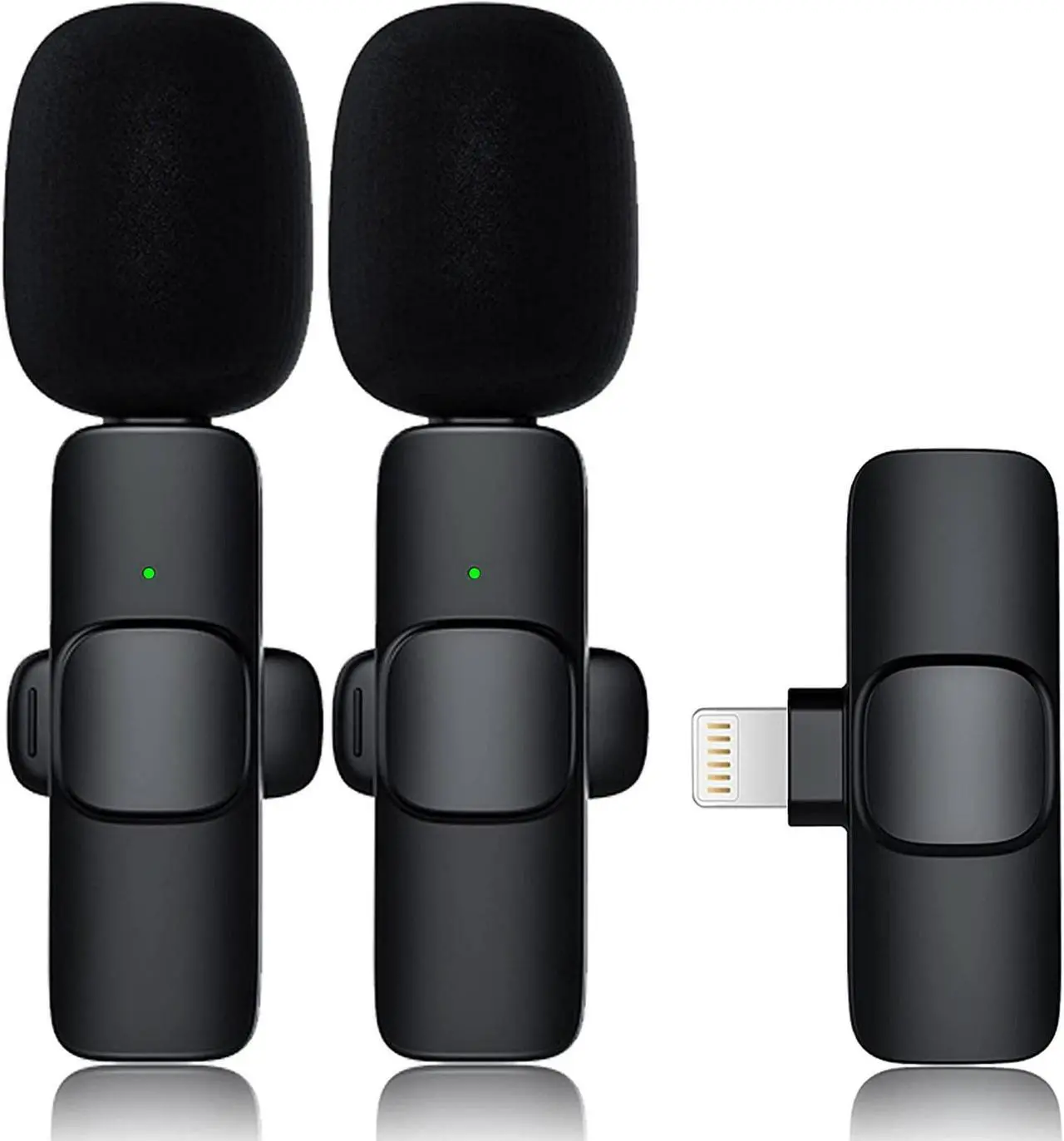 Main image of Wireless Lavalier Lapel Microphone for iPhone iPad,Mini Recording Phone Mic for Live Stream,for Video Recording,Interview,TikTok,Facebook Live,YouTube,Clip-on Plug & Play Auto-sync