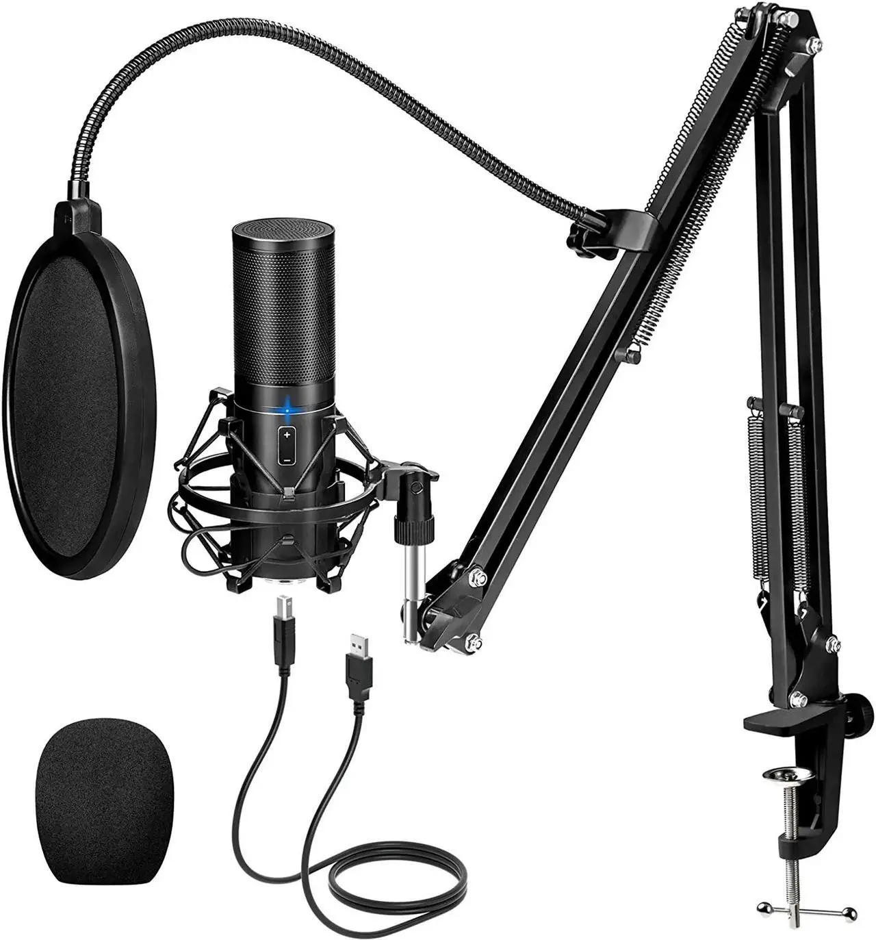 Main image of USB Gmaing Microphone, PC Streaming Mic Kit for PS4/5/Discord/Twitch Gamer, with Arm Stand Q9
