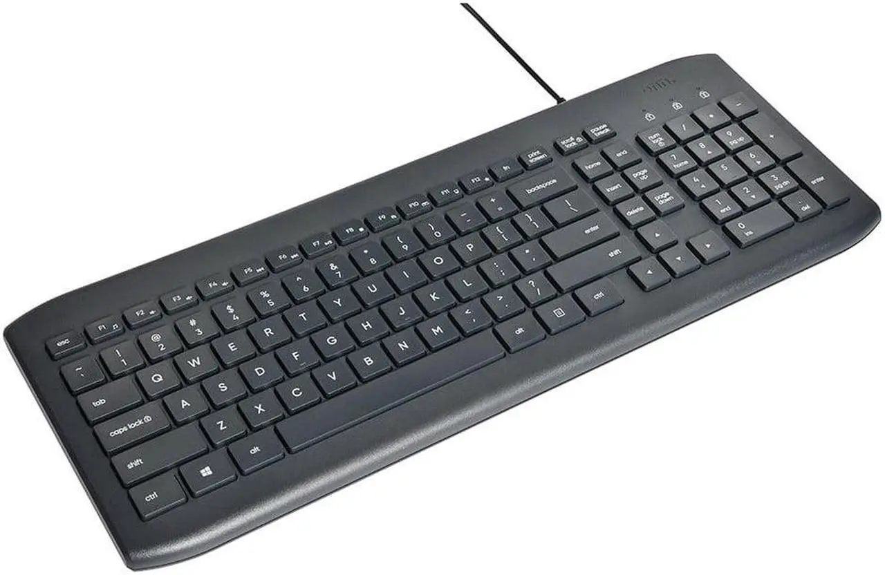 Alt view image 2 of 7 - USB Computer Keyboard with 104-Keys, 5 ft Cable, Windows and Mac Compatible, Gray