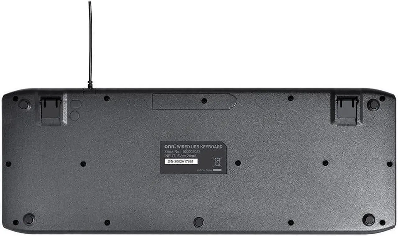 Alt view image 4 of 7 - USB Computer Keyboard with 104-Keys, 5 ft Cable, Windows and Mac Compatible, Gray
