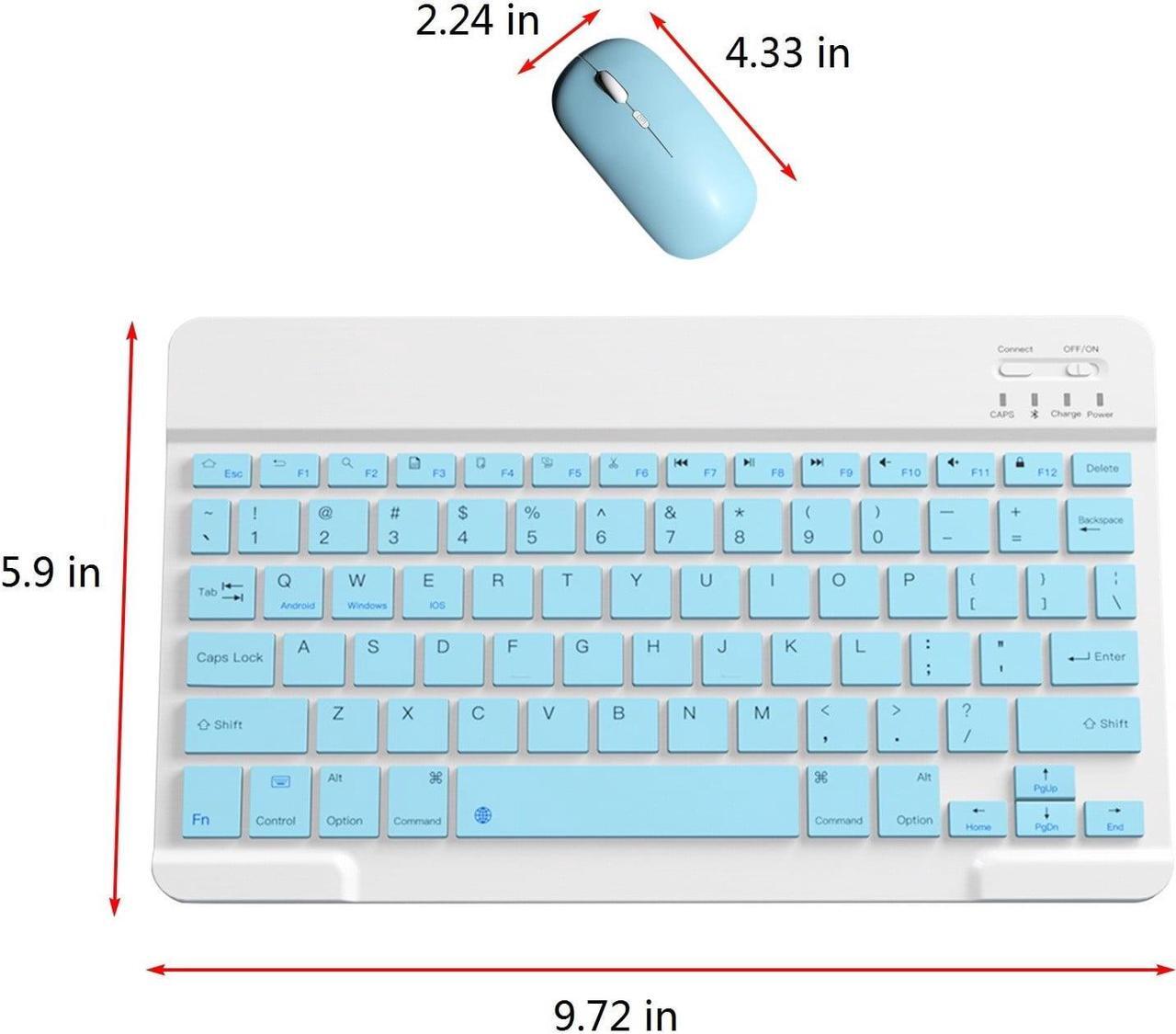 Alt view image 6 of 6 - Wireless Keyboard and Mouse,Portable Mini Bluetooth BT Wireless Keyboard & Mouse For Android Windows PC Tablet,ipad Keyboard,College,Gift for Friend