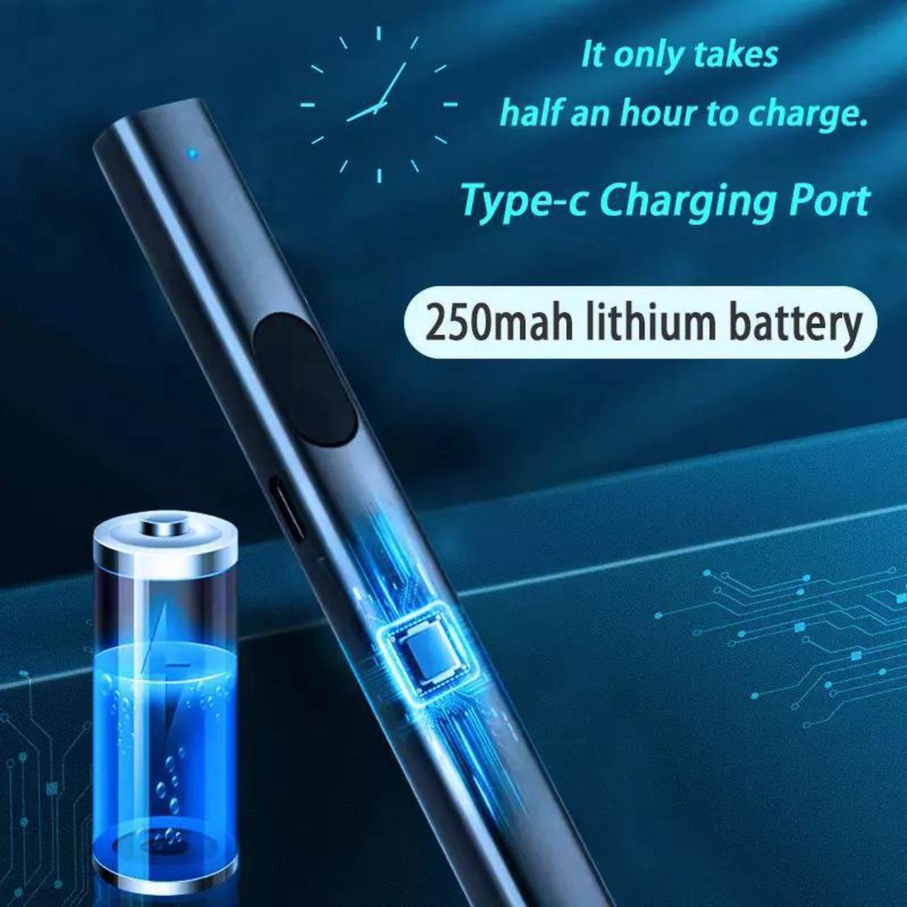 Alt view image 4 of 7 - Green Laser Pointer Pen Visible Beam USB Charge Long Range Teaching Meeting Cat