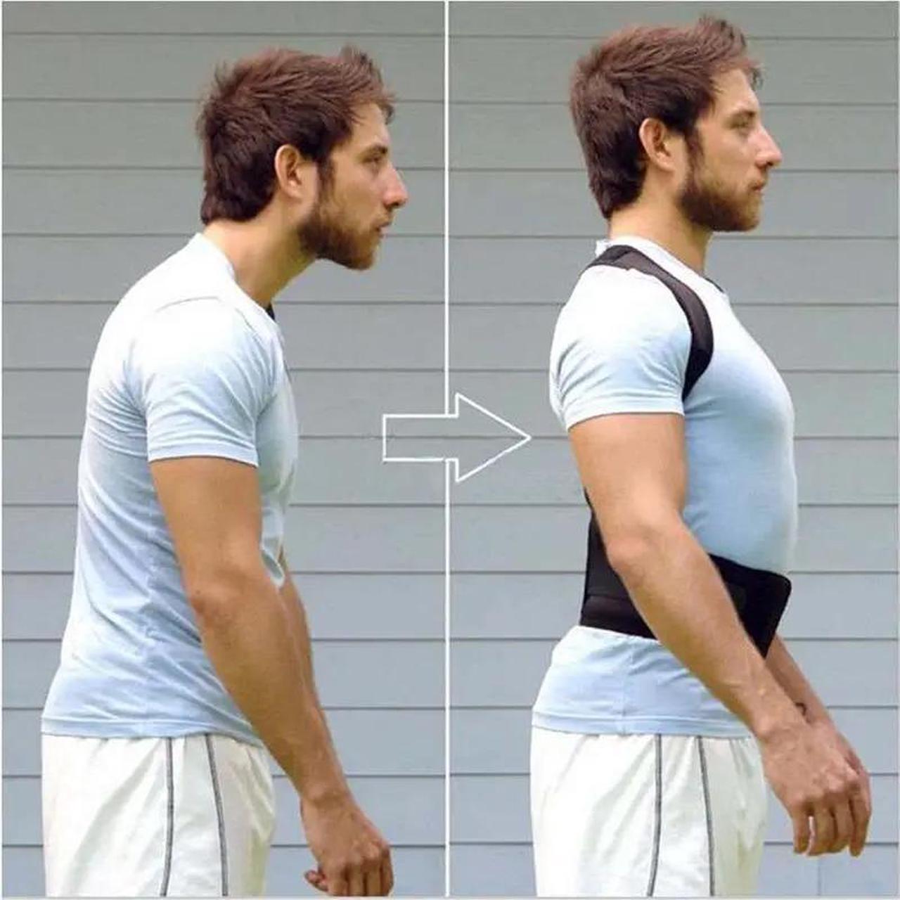 Alt view image 7 of 7 - Posture Corrector Support Magnetic Back Shoulder Brace Belt Band For Men Women