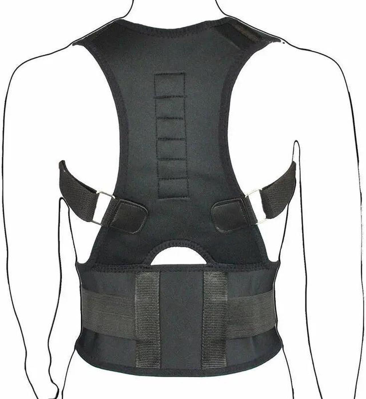 Alt view image 5 of 7 - Posture Corrector Support Magnetic Back Shoulder Brace Belt Band For Men Women