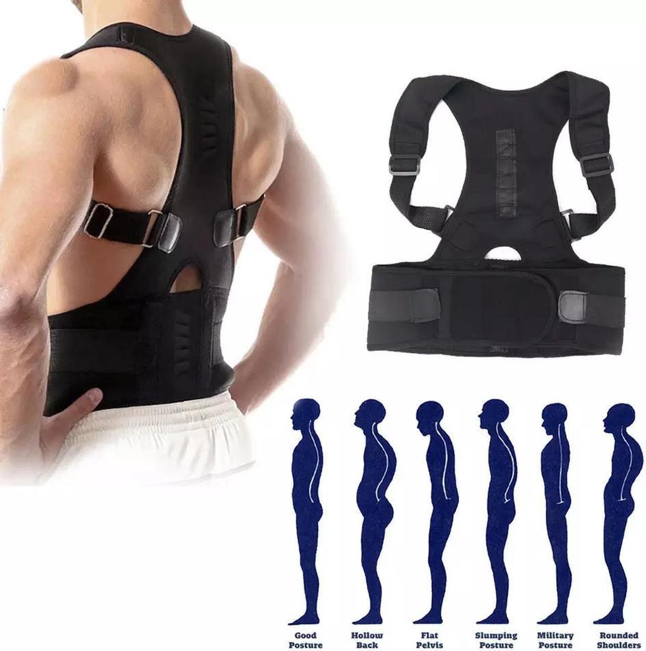 Alt view image 2 of 7 - Posture Corrector Support Magnetic Back Shoulder Brace Belt Band For Men Women