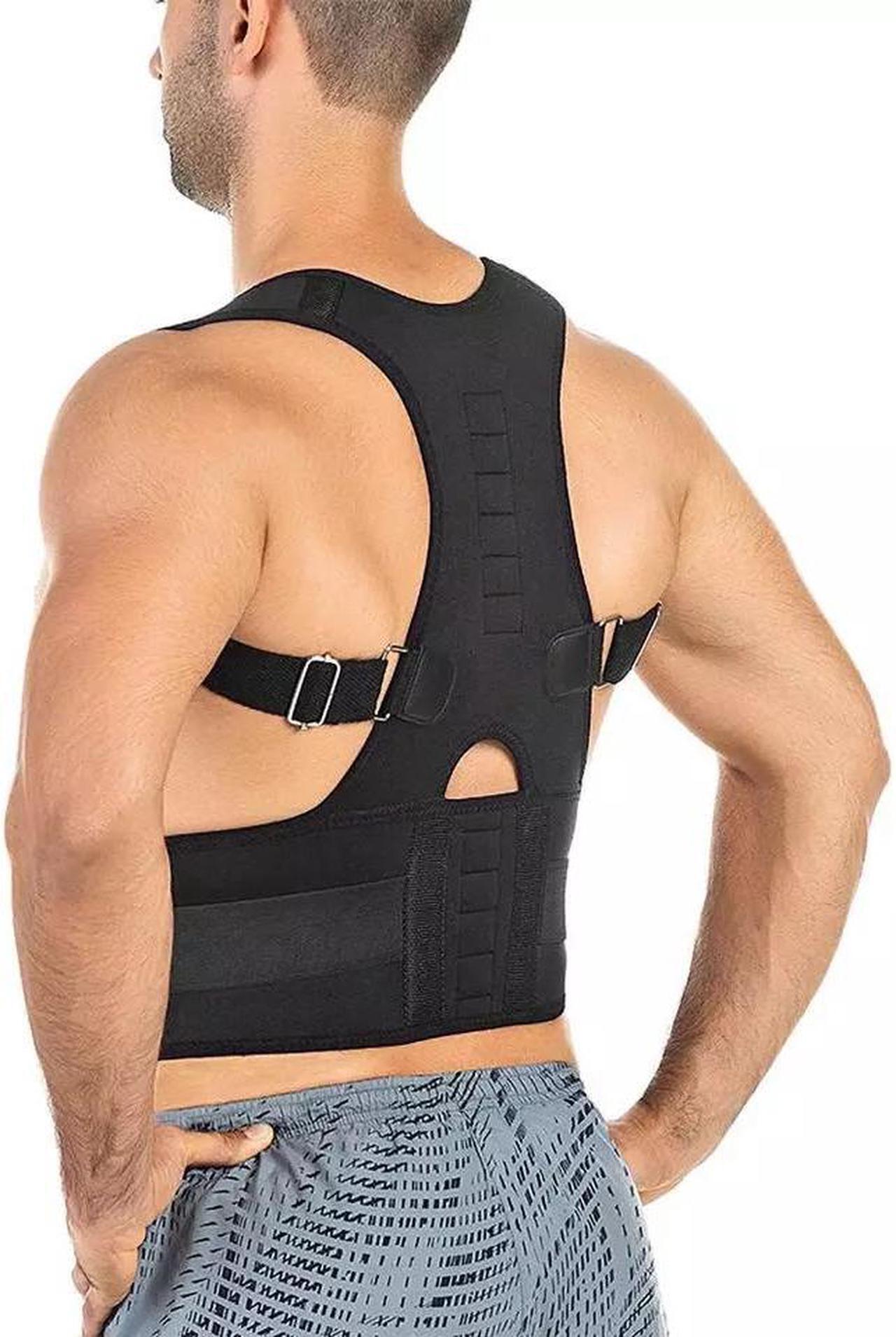 Alt view image 6 of 7 - Posture Corrector Support Magnetic Back Shoulder Brace Belt Band For Men Women