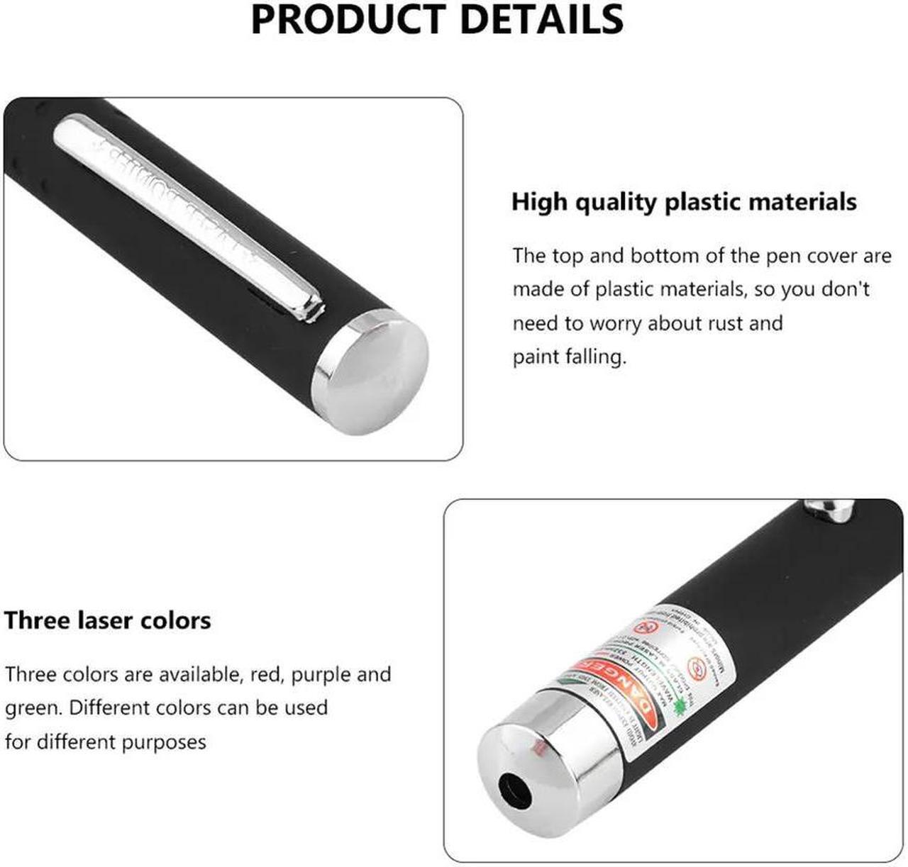 Alt view image 3 of 7 - 3 Packs 900Mile Laser Pointer Pen Green Blue Red Light Visible Beam Lazer
