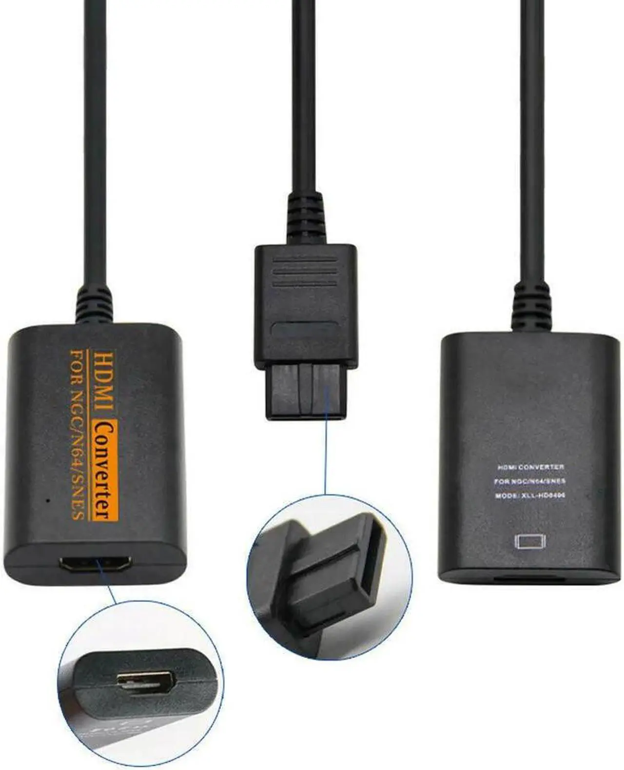 Alt view image 4 of 7 - N64 To HDMI Converter Adapter HD Link Cable For Nintendo Gamecube Super NES SNES