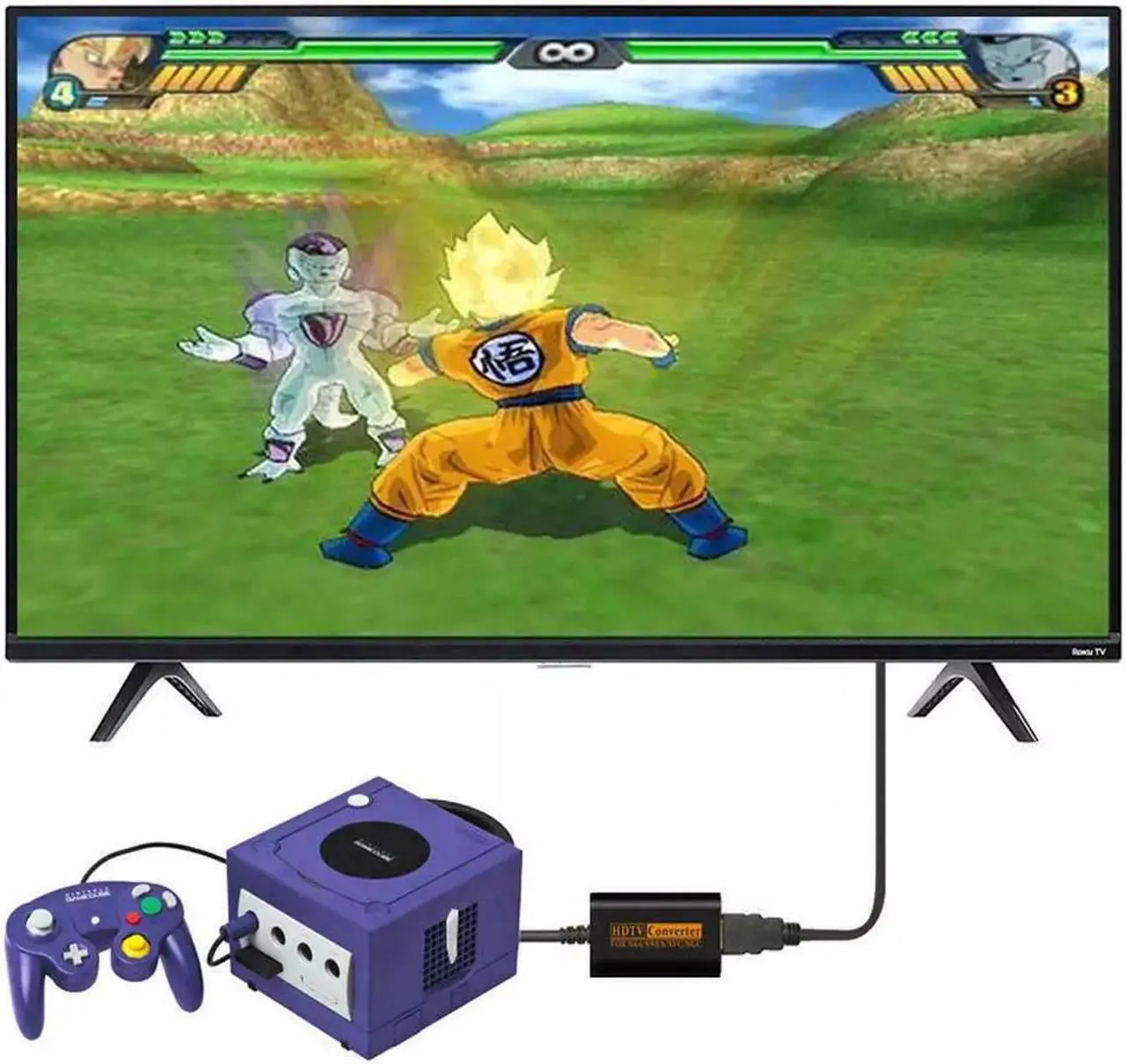Alt view image 3 of 7 - N64 To HDMI Converter Adapter HD Link Cable For Nintendo Gamecube Super NES SNES
