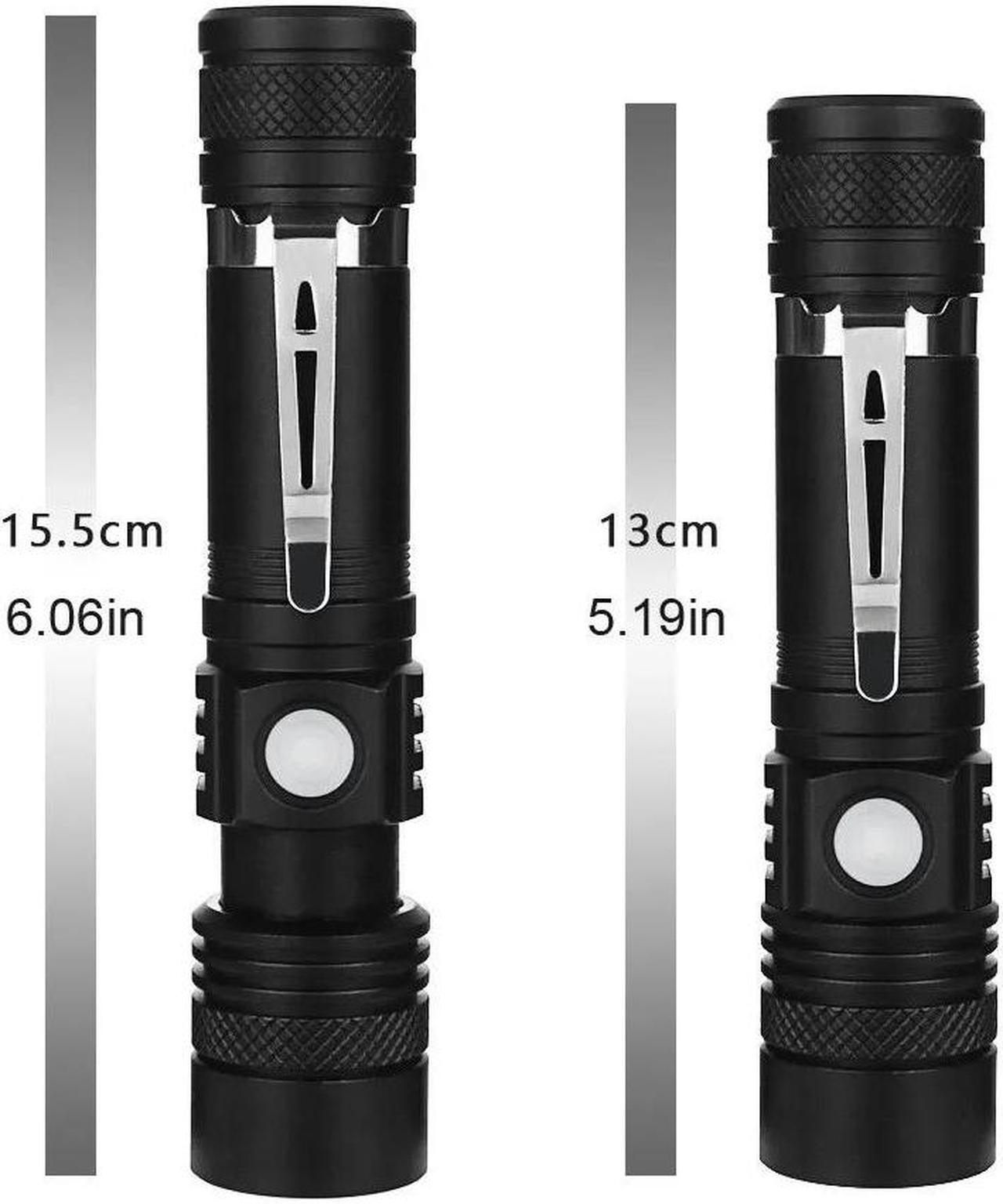 Alt view image 6 of 7 - Super Bright 90000LM LED Tactical Flashlight Zoomable With Rechargeable Battery