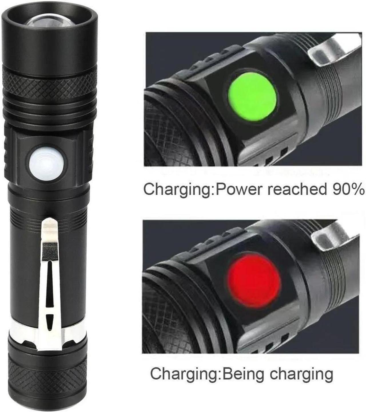 Main image of Super Bright 90000LM LED Tactical Flashlight Zoomable With Rechargeable Battery