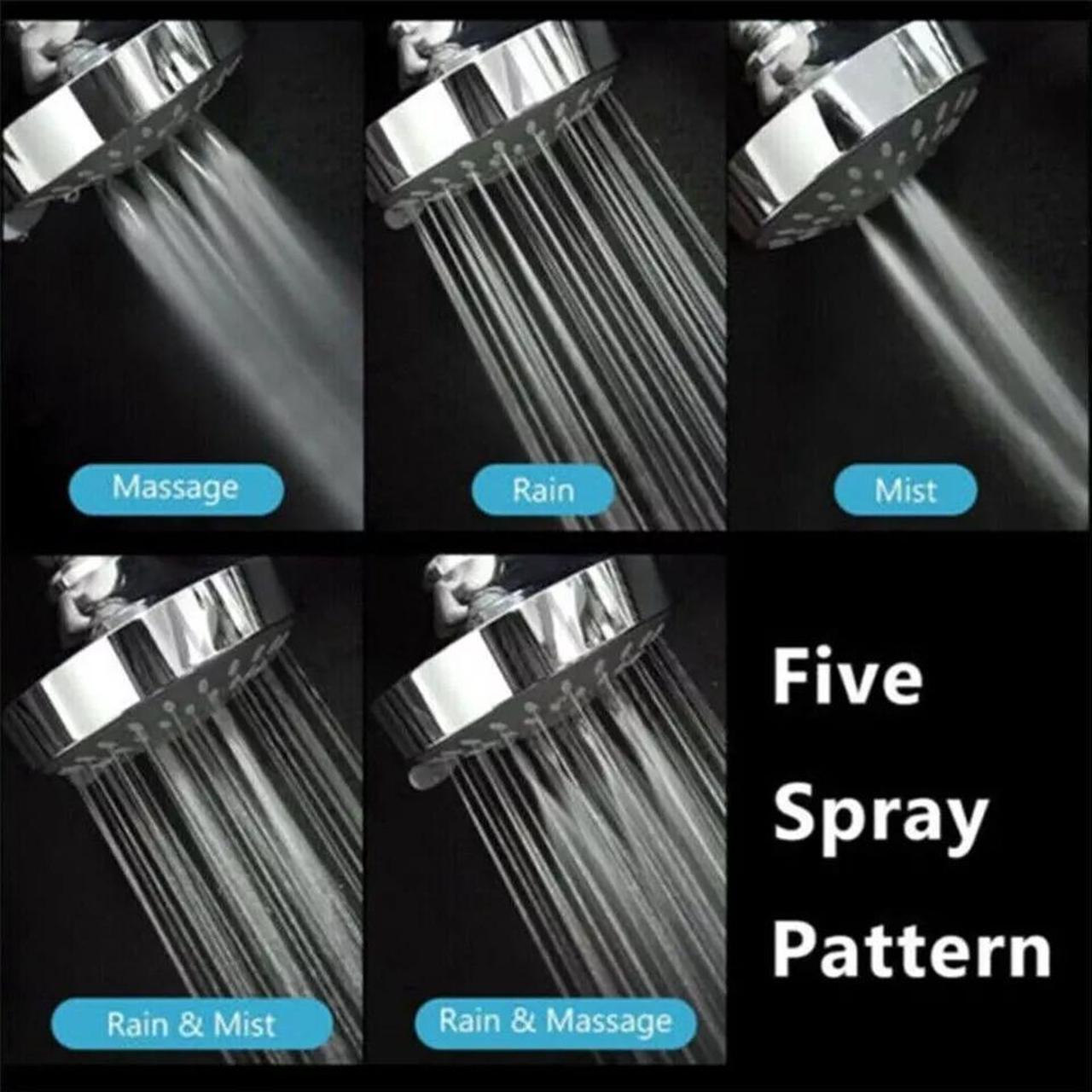 Alt view image 6 of 7 - Shower Heads Handheld Spray High Pressure Adjustable Showerhead Top Spray Bath