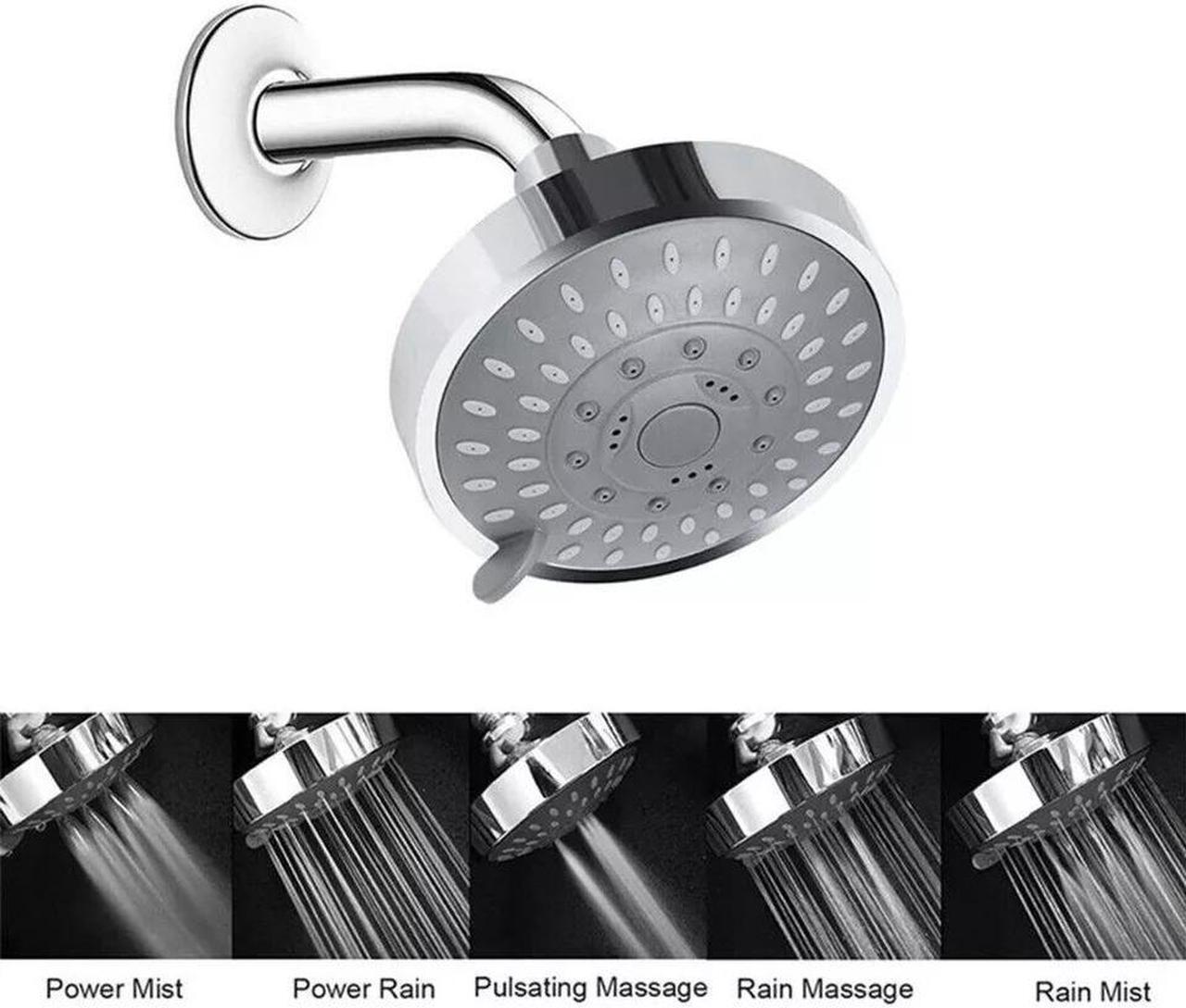 Alt view image 5 of 7 - Shower Heads Handheld Spray High Pressure Adjustable Showerhead Top Spray Bath