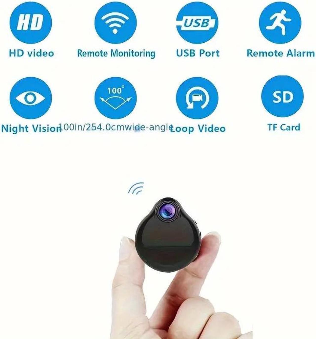 Alt view image 6 of 7 - WIFI Wireless Wearable Body Micro Cam Mini IP Camera Motion Sensor Video Voice Recorder Home Security Camcorders, Small Mini Smart WiFi IP Webcam Micro Camera Built In Battery