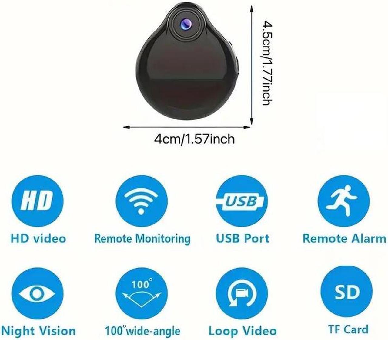 Alt view image 7 of 7 - WIFI Wireless Wearable Body Micro Cam Mini IP Camera Motion Sensor Video Voice Recorder Home Security Camcorders, Small Mini Smart WiFi IP Webcam Micro Camera Built In Battery