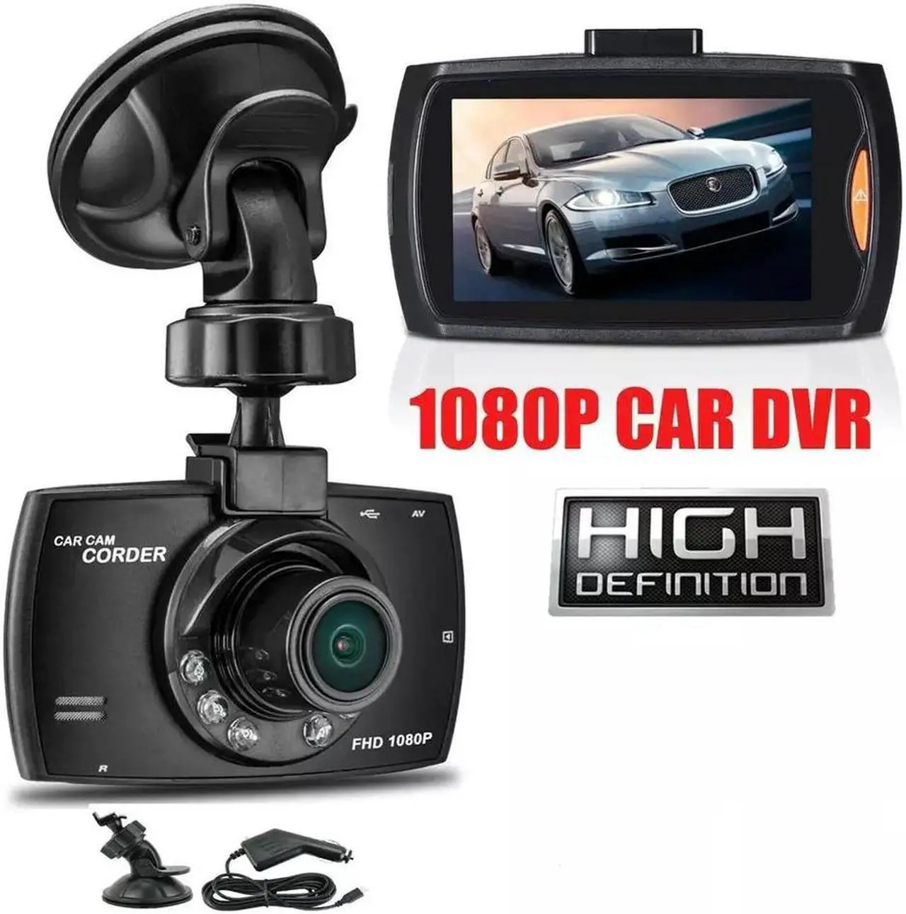 Main image of 2.7'' Full HD 1080P Dash Cam Car DVR Front & Rear Camera Night Vision G-Sensor