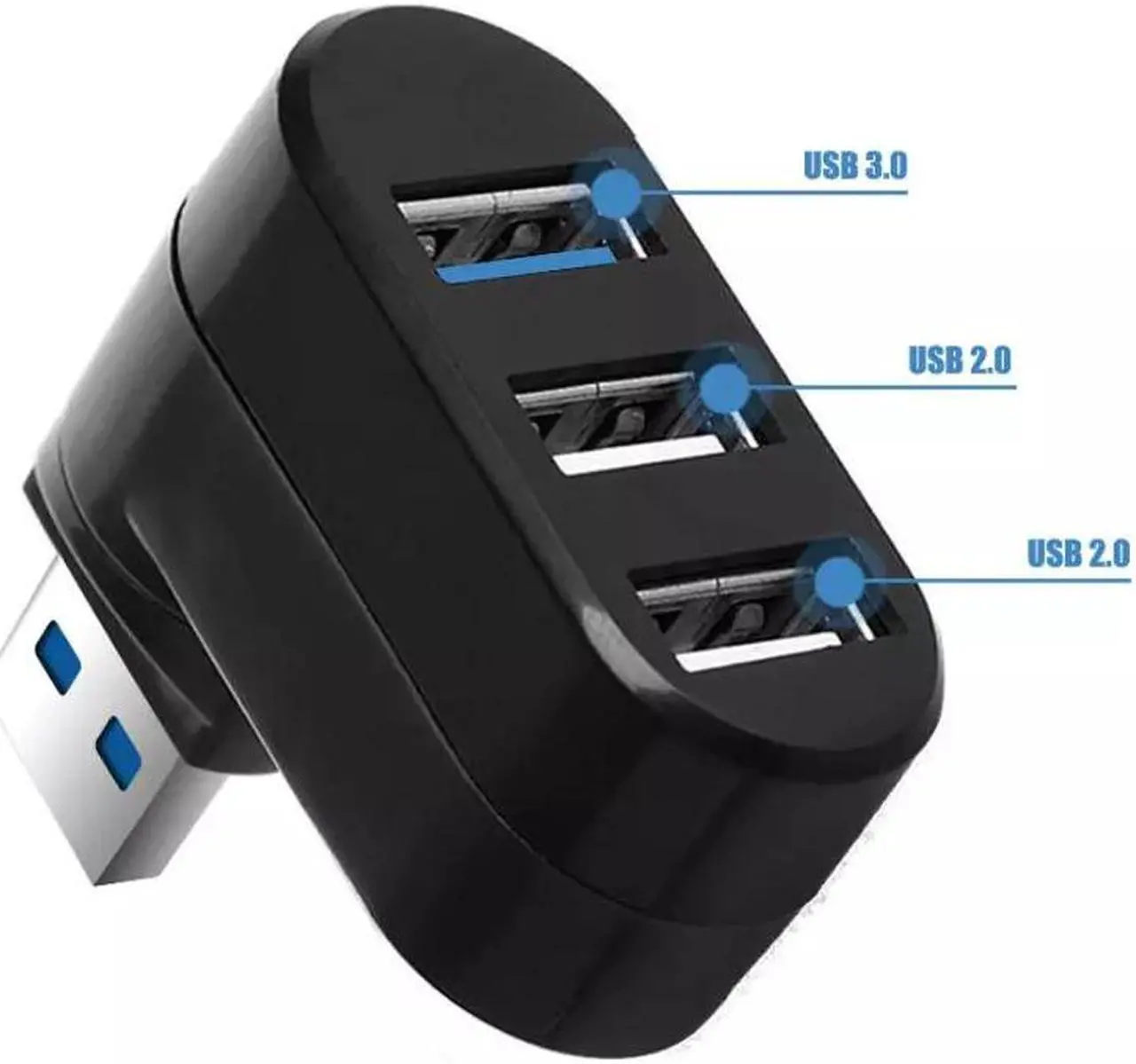 Alt view image 4 of 7 - High Speed 3 Port USB 3.0 Multi HUB Splitter Expansion Desktop PC Laptop Adapter