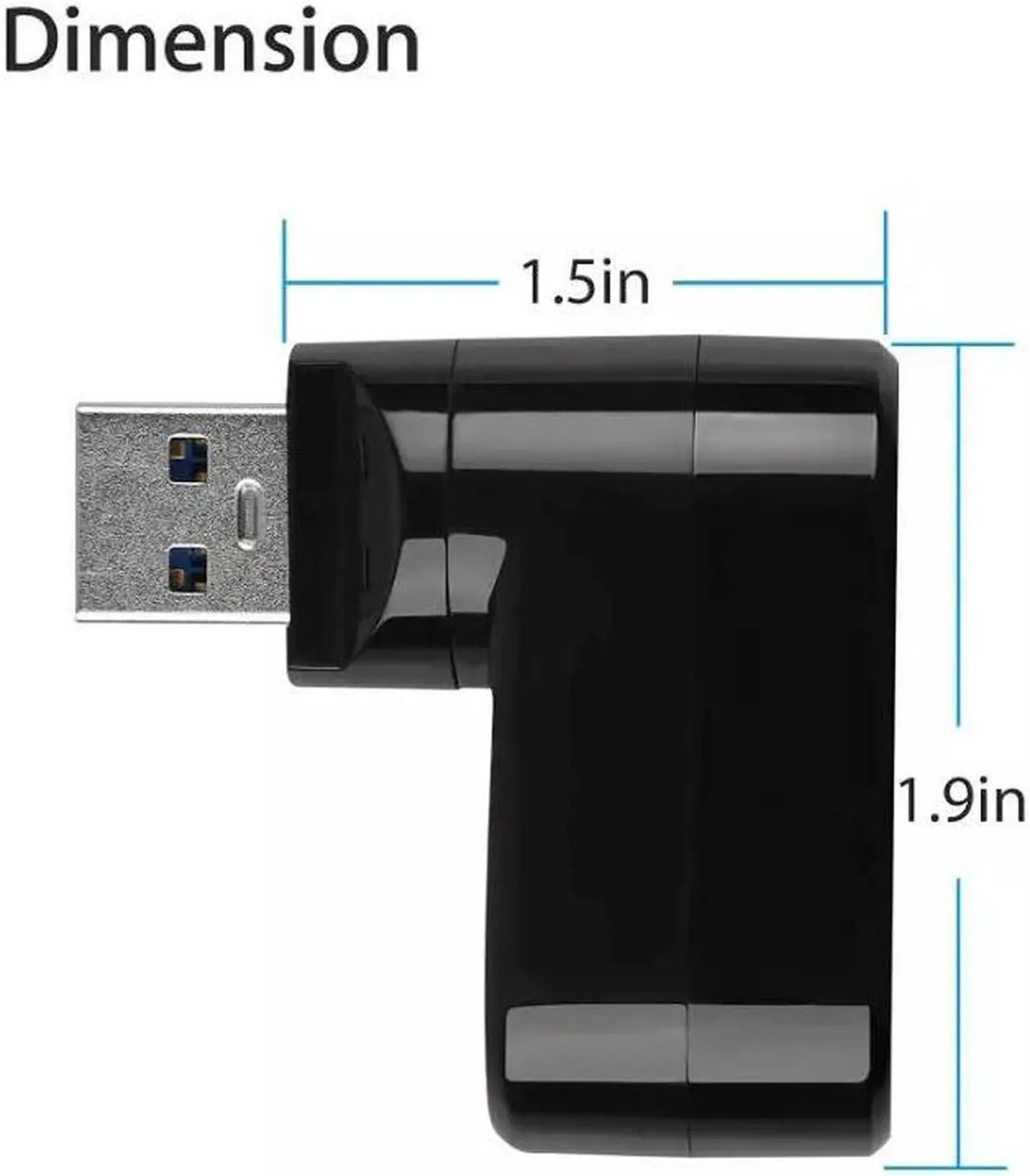 Alt view image 7 of 7 - High Speed 3 Port USB 3.0 Multi HUB Splitter Expansion Desktop PC Laptop Adapter