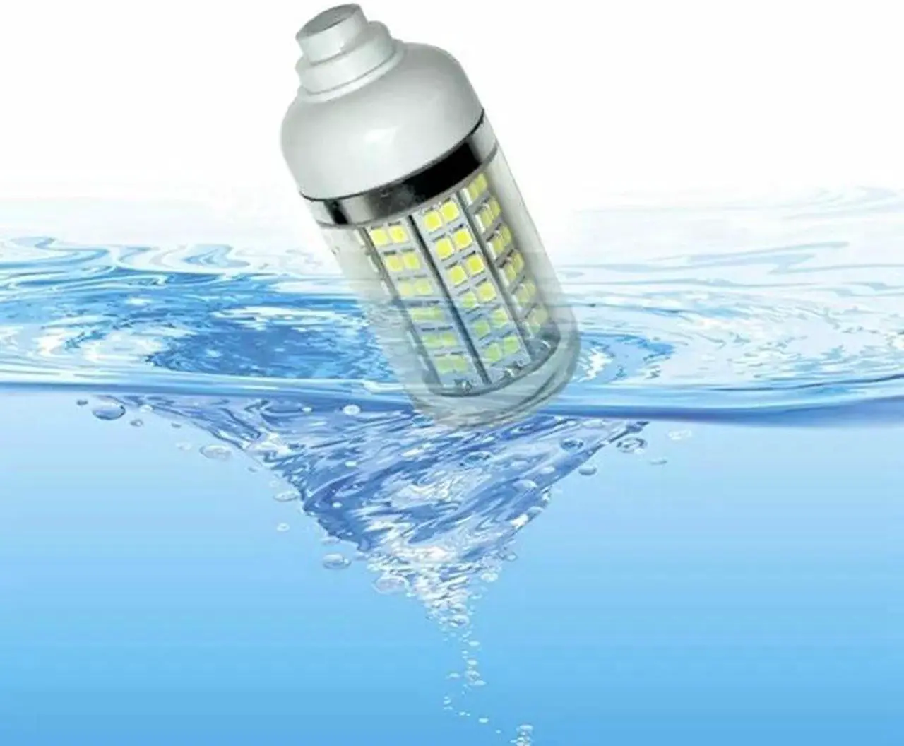 Alt view image 3 of 7 - 12V LED GREEN UNDERWATER SUBMERSIBLE NIGHT FISHING LIGHT crappie ice squid boat