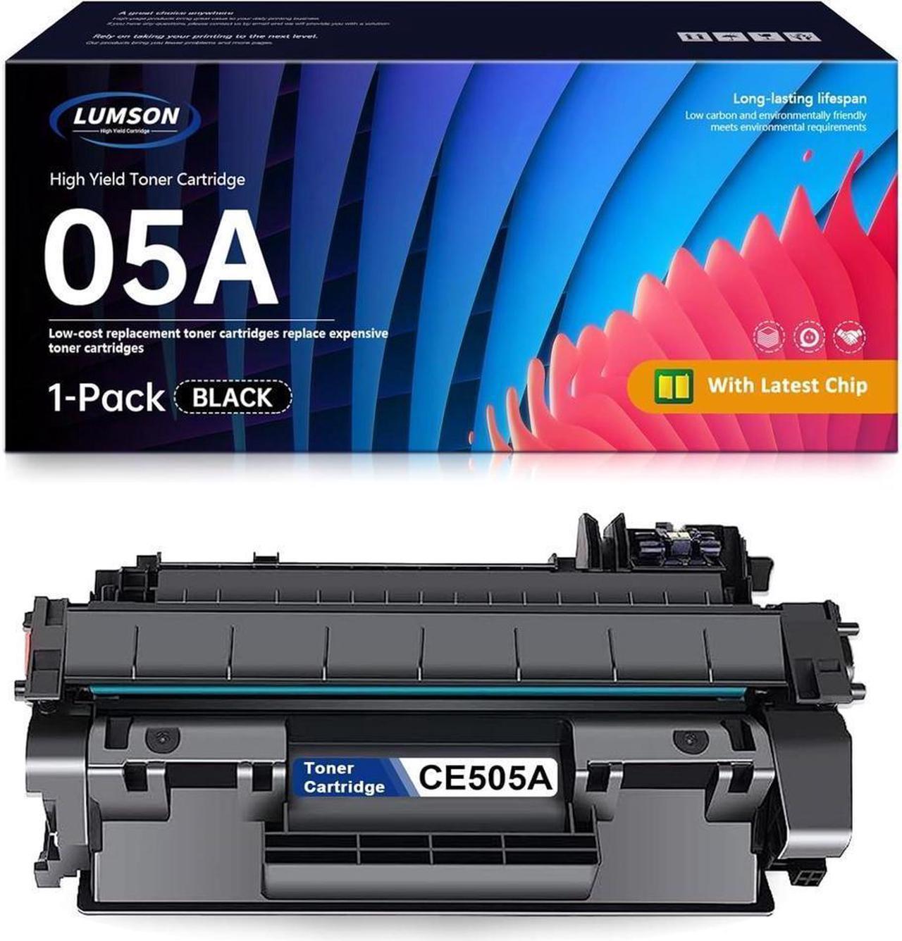 05A Toner Cartridge CE505A High Yield Replacement for 05A P2035 2035n 2055 2055d 2055dn 2055x Printer, Black 1 Pack