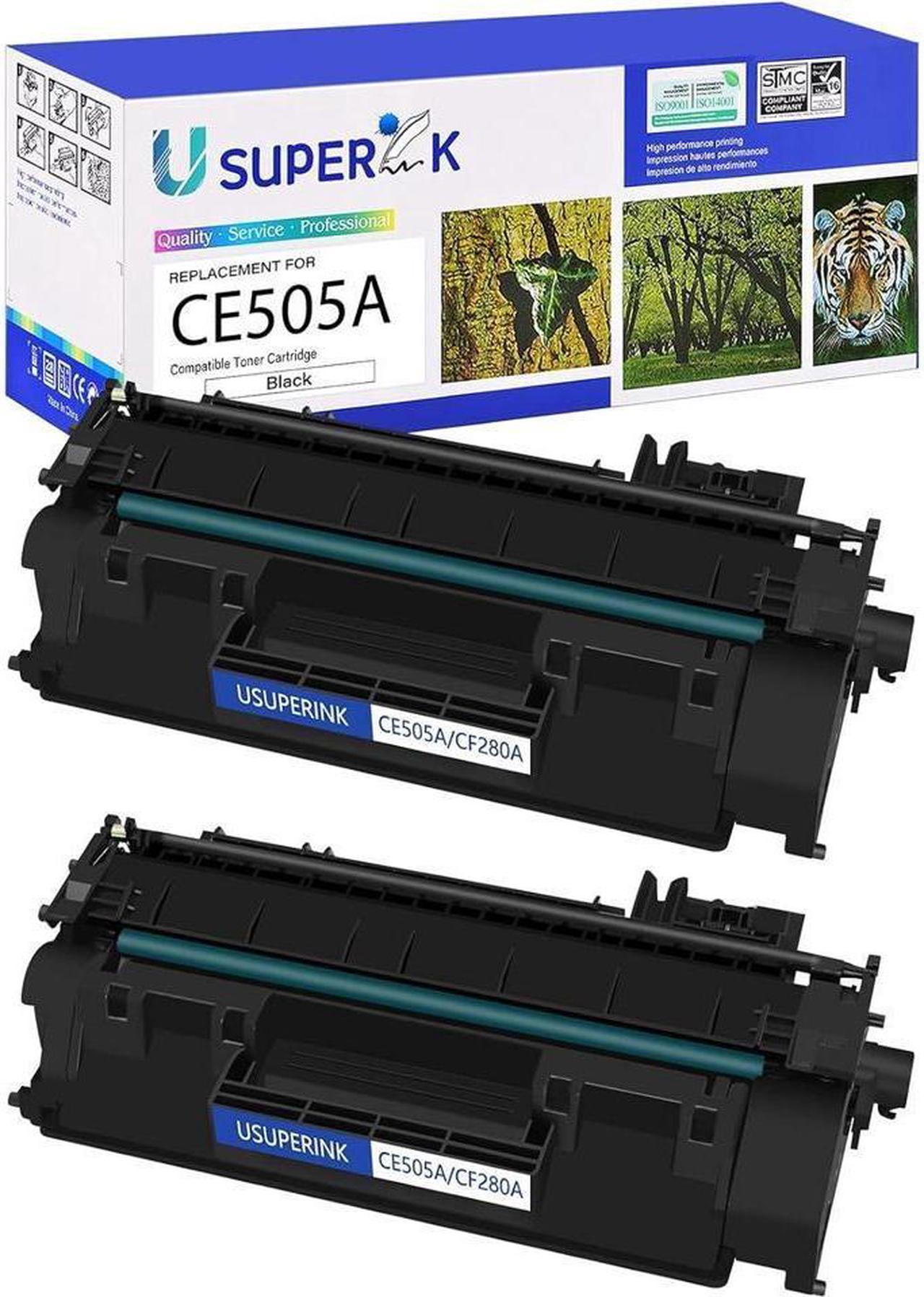 SuperInk Toner Cartridge Replacement Compatible for 05A CE505A to Use with Laserjet P2035 P2035N P2030 P2050 P2055DN P2055D P2055X Printer£¨Black, 2 Pack