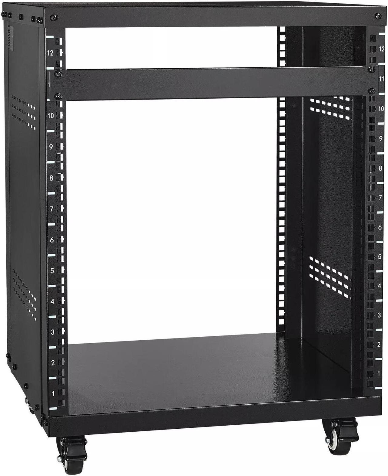 12U AV Rack Stand 500 lbs Capacity Network Stereo Recording Studio Rack