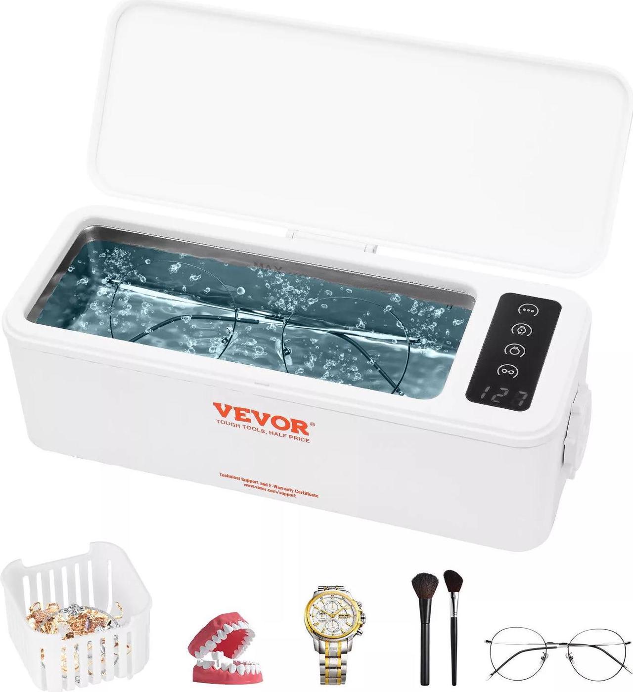 Ultrasonic Jewelry Cleaner Ultrasonic Cleaner Machine Portable 16oz(470ml)