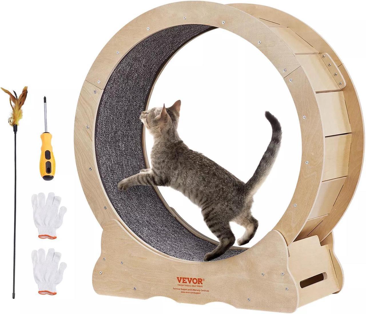 Cat Exercise Wheel Large Cat Treadmill Wheel for Indoor Cats 29.5 inch