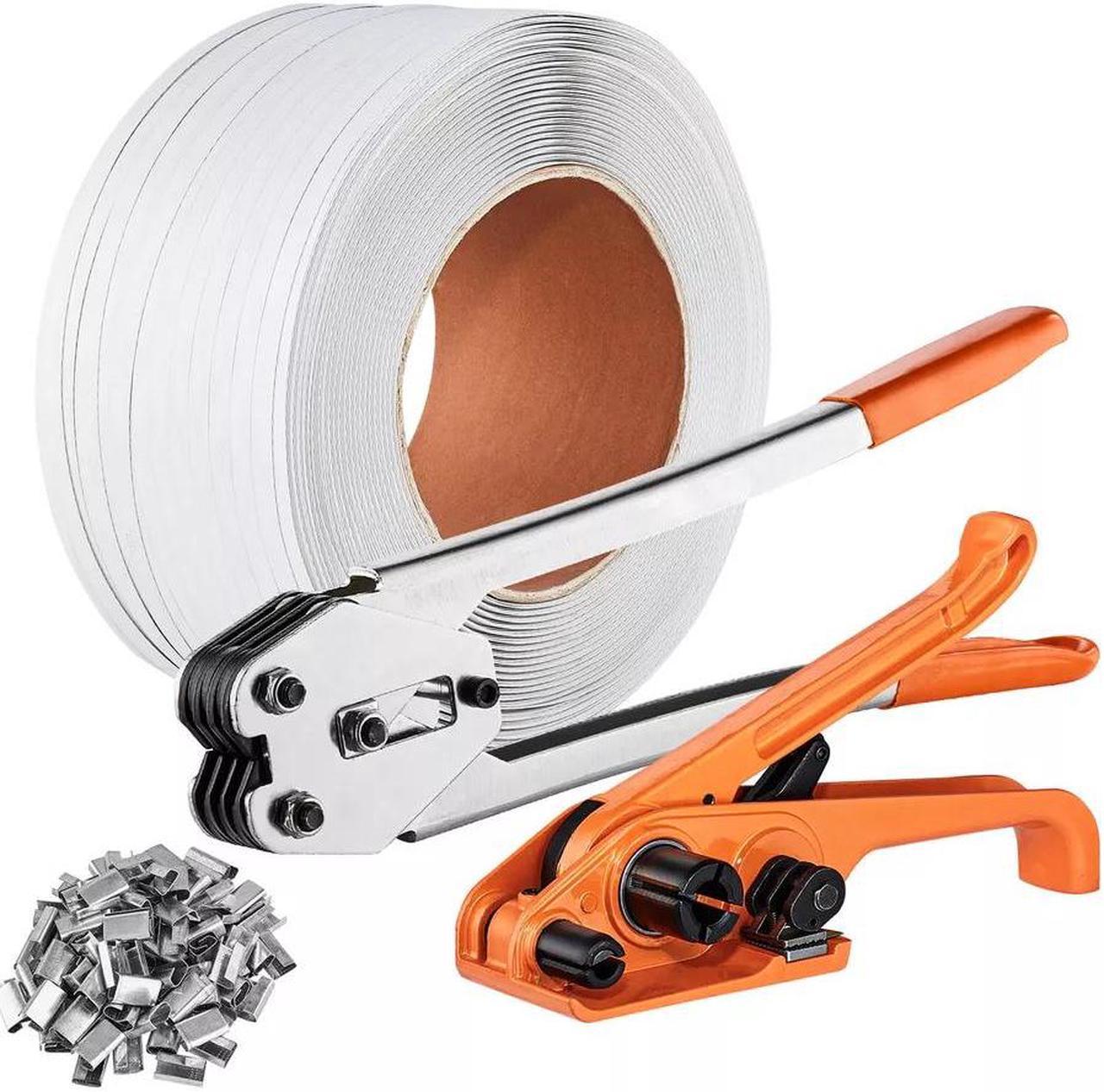 Packaging Banding Strapping Kit Tensioning Tool Tensioner & Sealer 328 ft