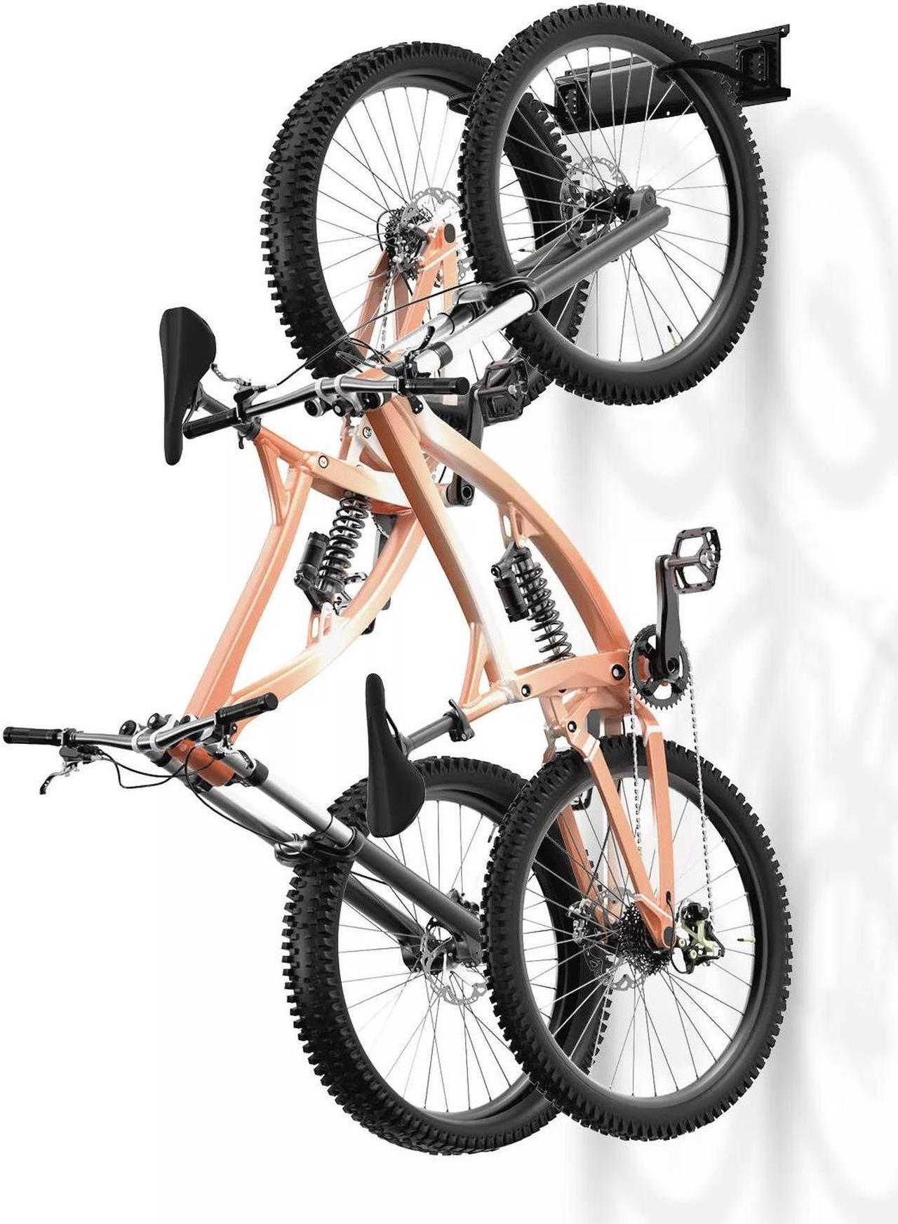 Bike Storage Rack Wall Mount Garage Bike Holder Hanger for 2 Bicycles