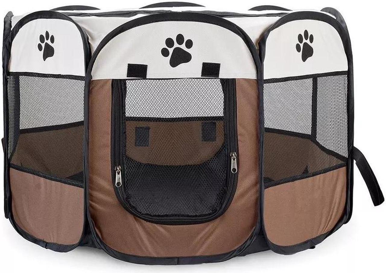 Portable Dog Playpen Foldable Pet Playpen Camping Tent for Dogs Cats